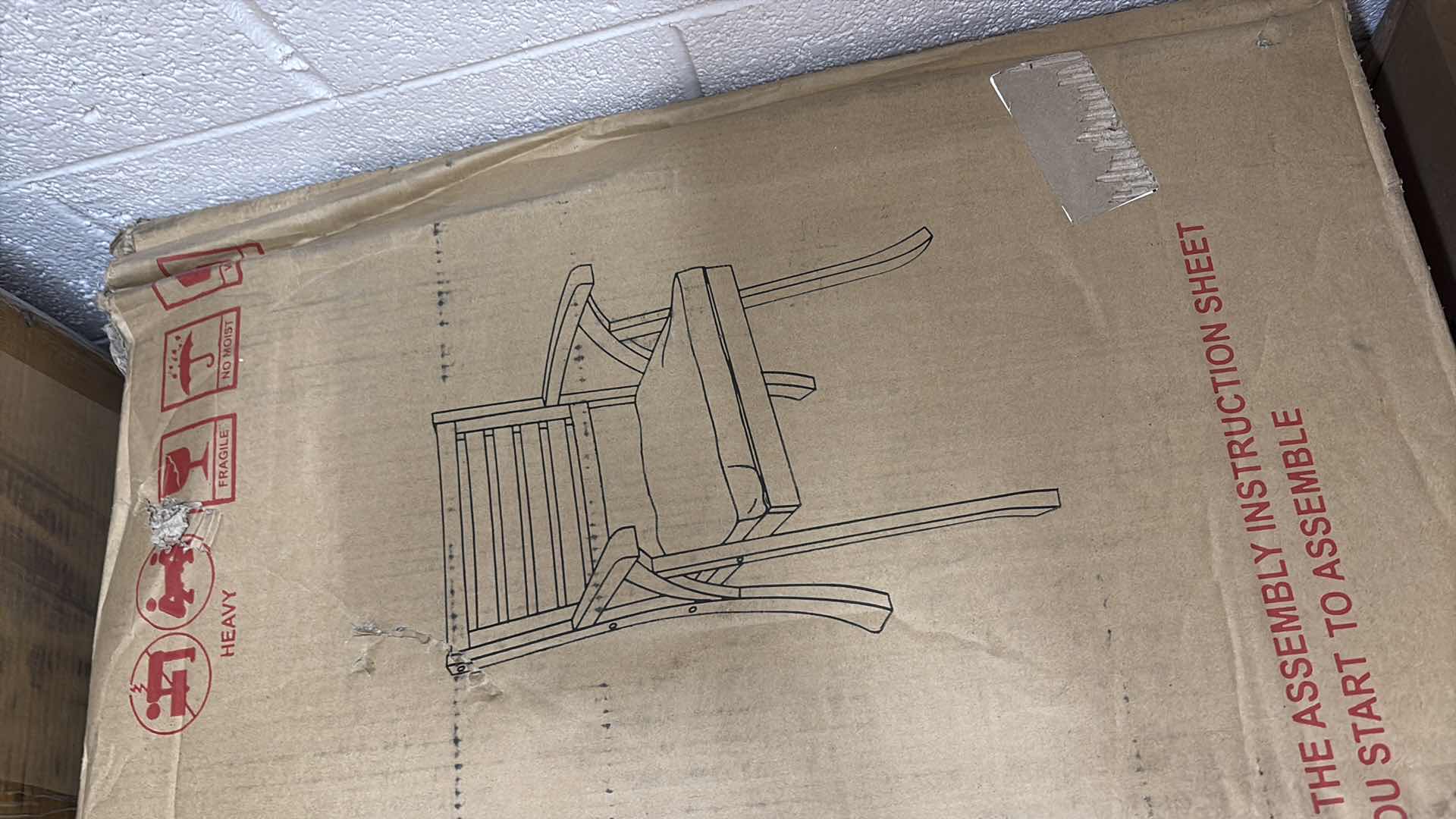 Photo 1 of LANE OUTDOOR FARMHOUSE HAIRPIN LEGS TEAK FINISH + CREAM CUSHION OUTDOOR PATIO CHAIR