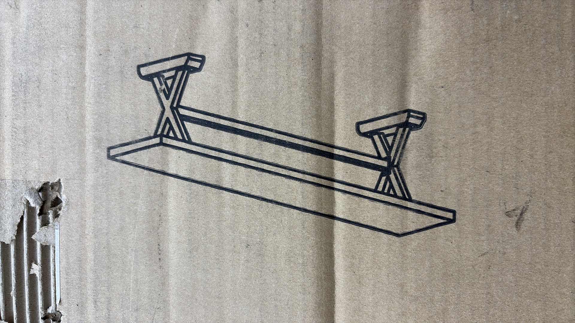 Photo 1 of ROSARITO OUTDOOR ALUMINUM DINING BENCH WITH BLACK STEEL FRAME