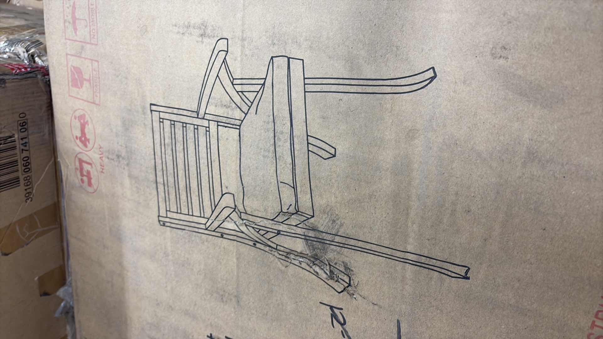 Photo 1 of HELEN OUTDOOR GREY FINISH ACACIA WOOD CREAM CUSHION OUTDOOR ARM CHAIR SET OF TWO