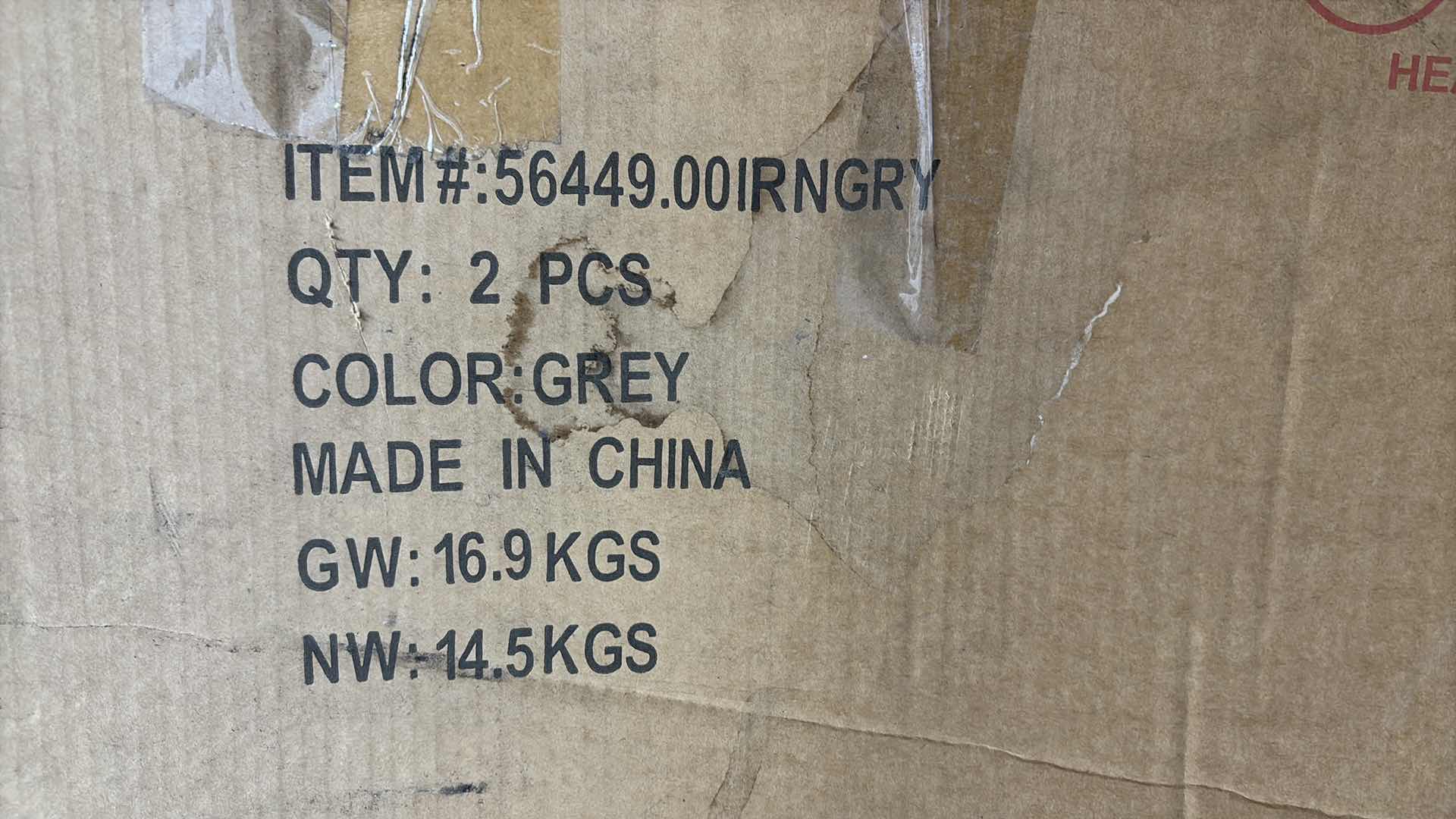 Photo 5 of EL CAPITAN OUTDOOR GREY WICKER DINING CHAIRS WITH CUSHIONS GREY COLOR SET OF 2