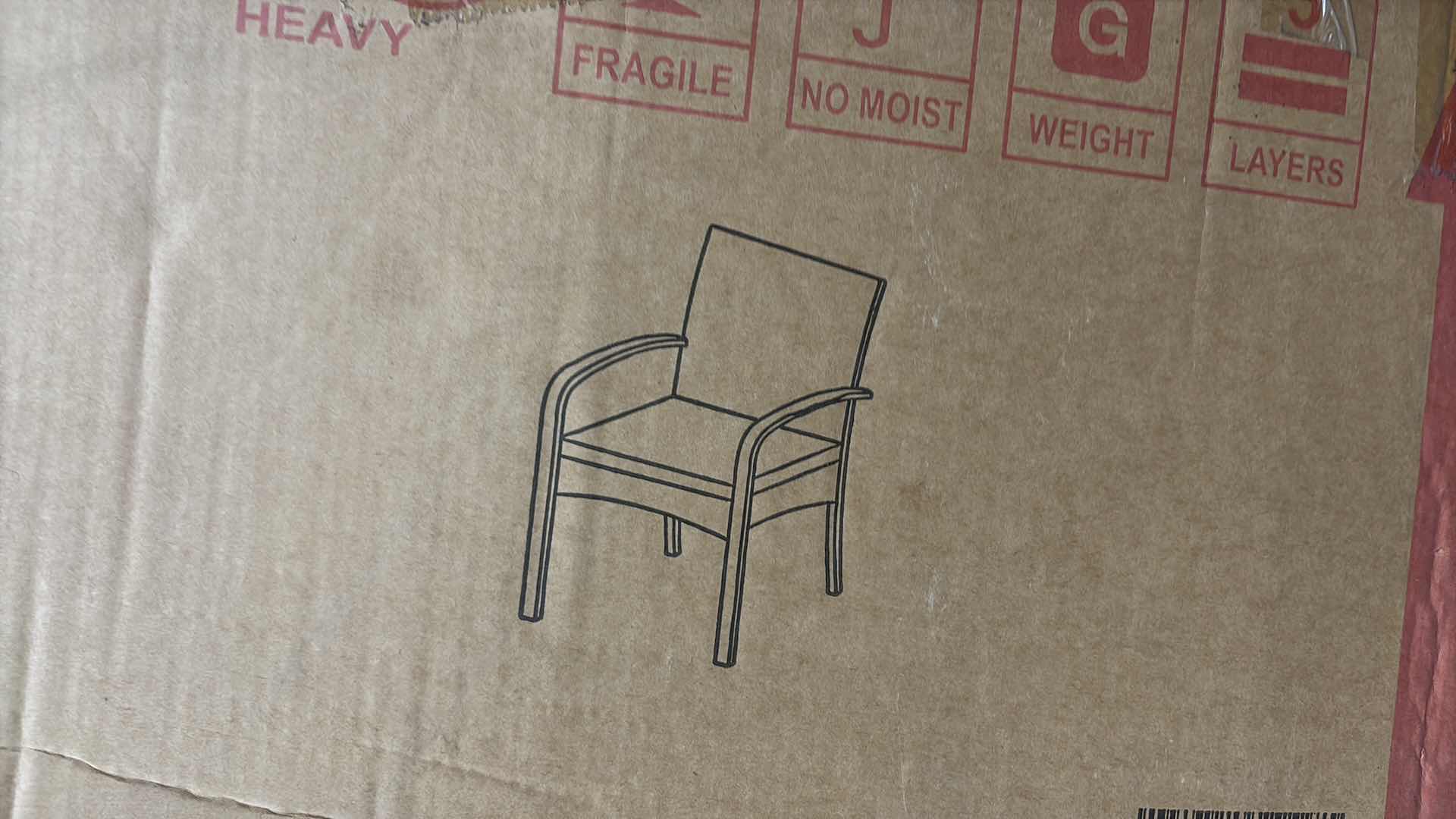 Photo 1 of EL CAPITAN OUTDOOR GREY WICKER DINING CHAIRS WITH CUSHIONS GREY COLOR SET OF 2