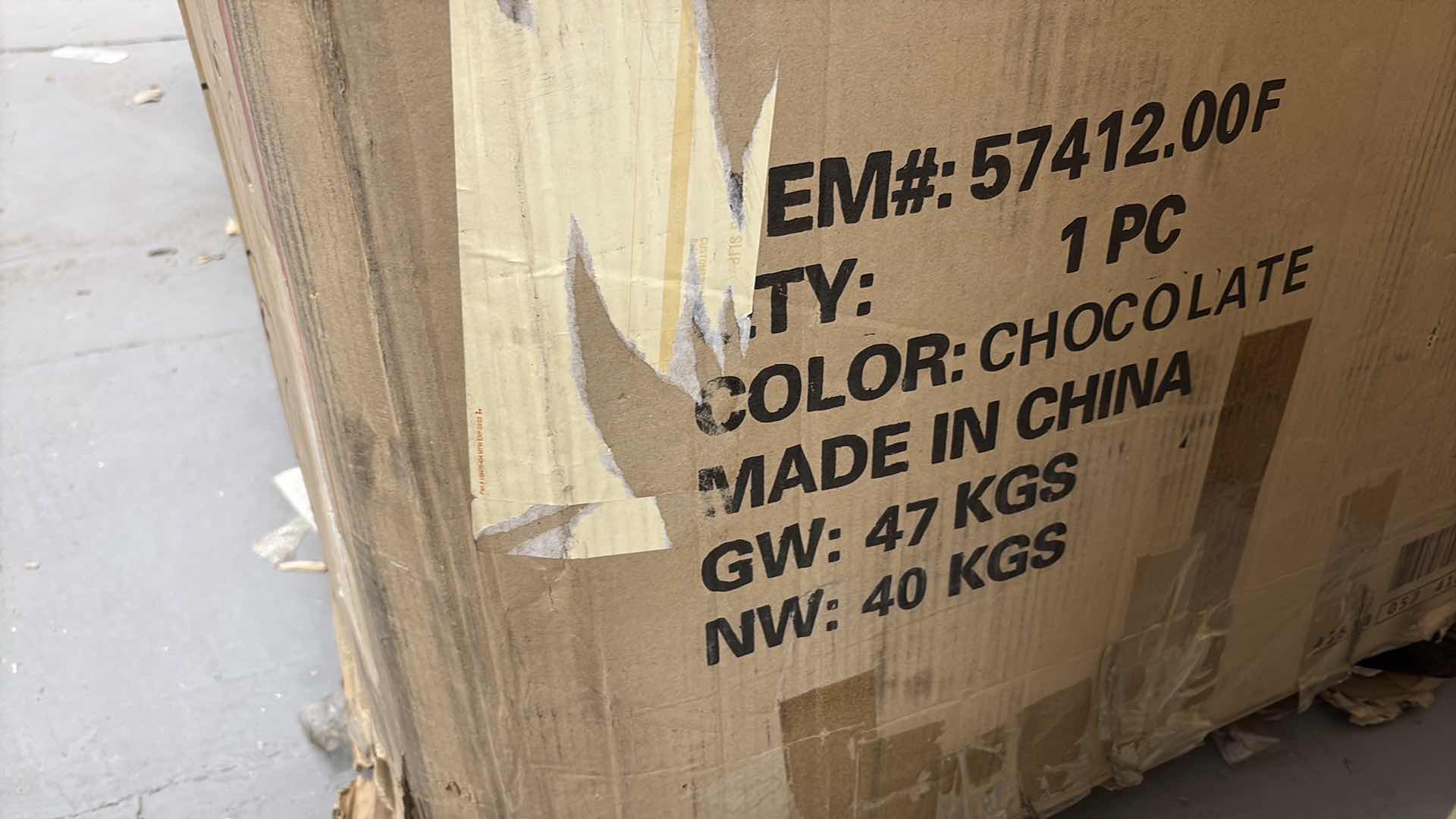 Photo 1 of $371 HIDAL BROWN FABRIC GLIDER RECLINER