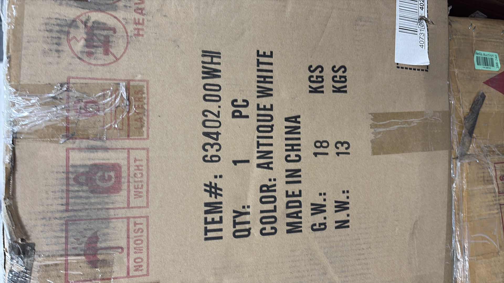 Photo 1 of JOA CHALICE GARDEN URN PLANTER, ROMAN, BOTANICAL, LIGHTWEIGHT CONCRETE ANTIQUE WHITE VASE