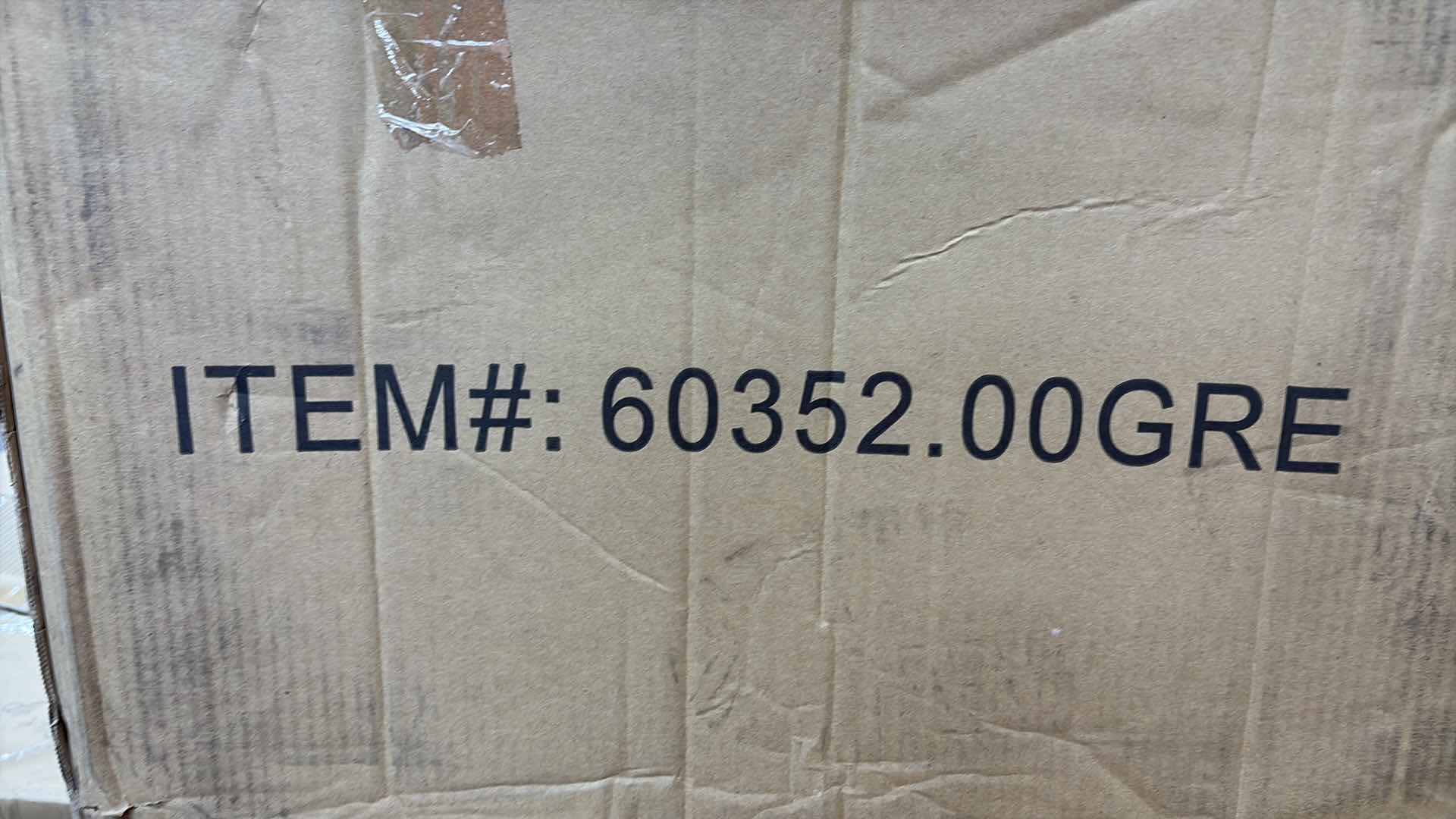 Photo 1 of PHINNAEUS FRENCH COUNTRY FABRIC DINING GREY CHAIR SET OF 2