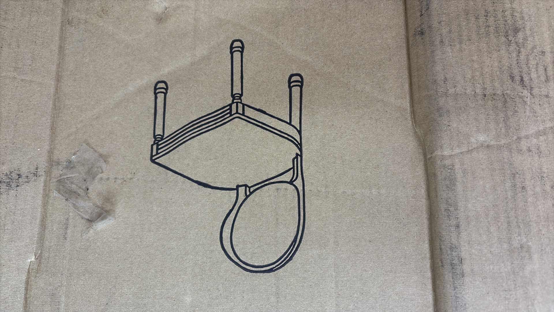 Photo 1 of PHINNAEUS FRENCH COUNTRY FABRIC DINING GREY CHAIR SET OF 2