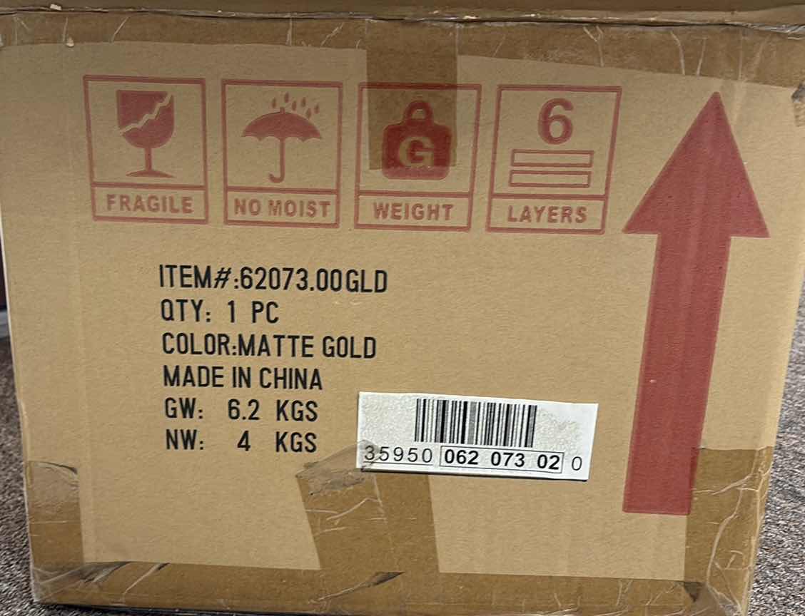 Photo 4 of LASSEN ROUND OUTDOOR END TABLE MATTE GOLD