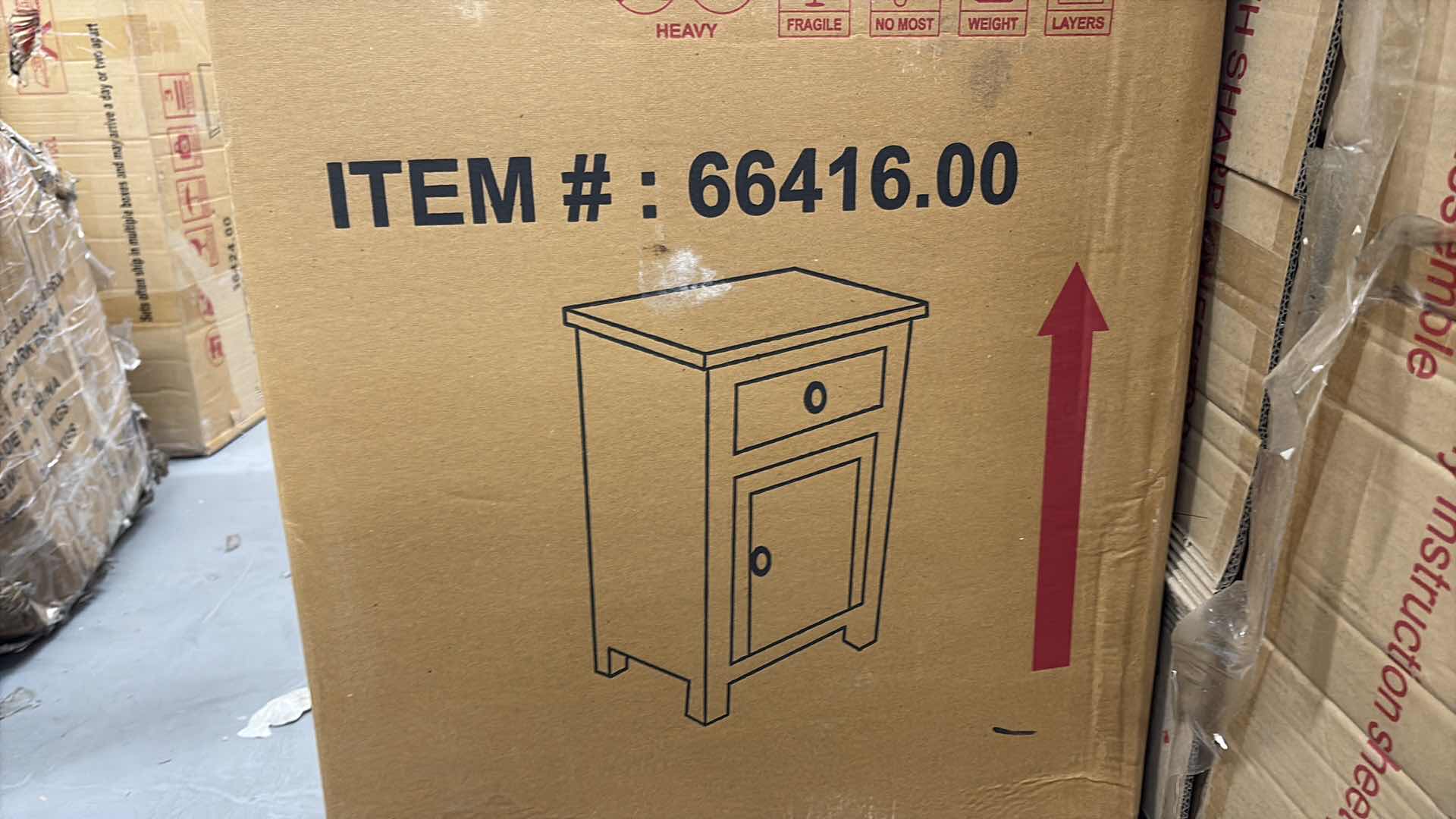 Photo 1 of NIGHTSTAND NATURAL OLD PAINT