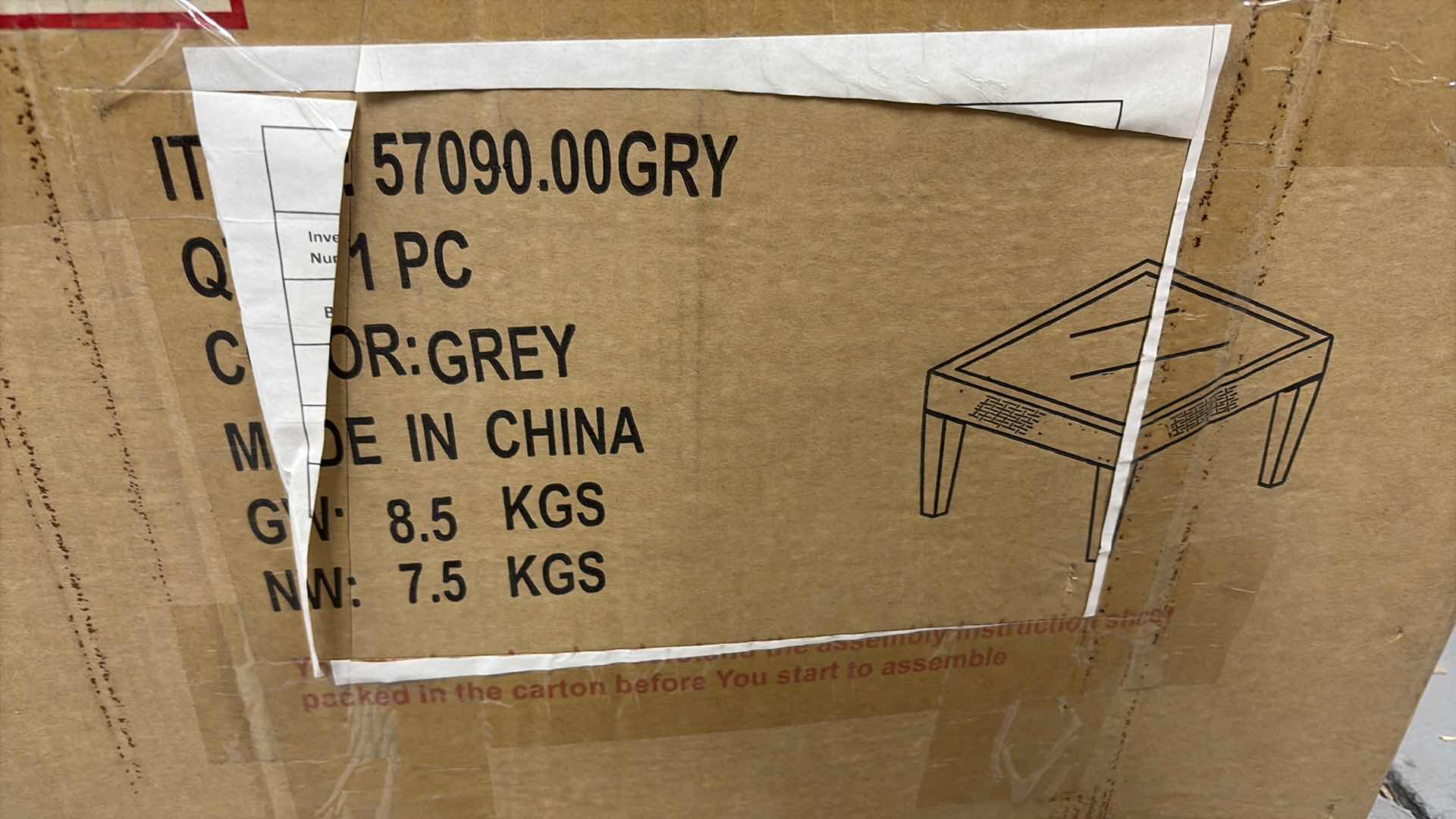 Photo 7 of JERMAINE OUTDOOR GREY WICKER SIDE TABLE GREY