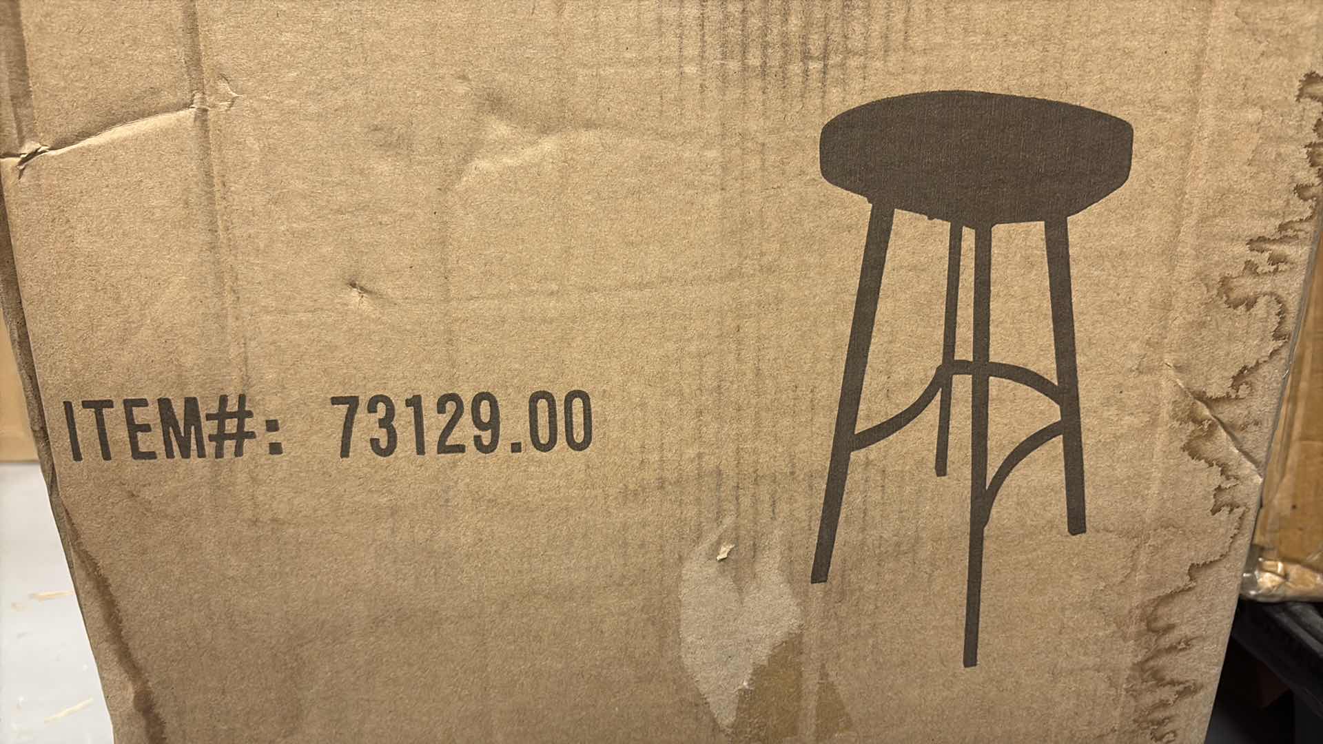 Photo 1 of 2 SHEA WOOD AND IRON RUSTIC SWIVEL BARSTOOLS 