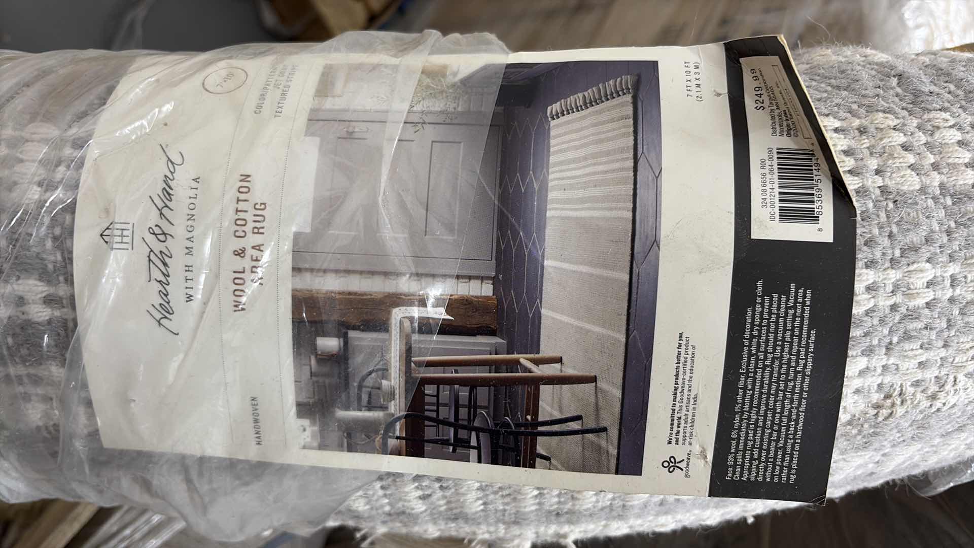 Photo 1 of HEARTH AND HAND WITH MAGNOLIA HANDWOVEN WOOL AND COTTON AREA RUG 7 FT X 10 FT