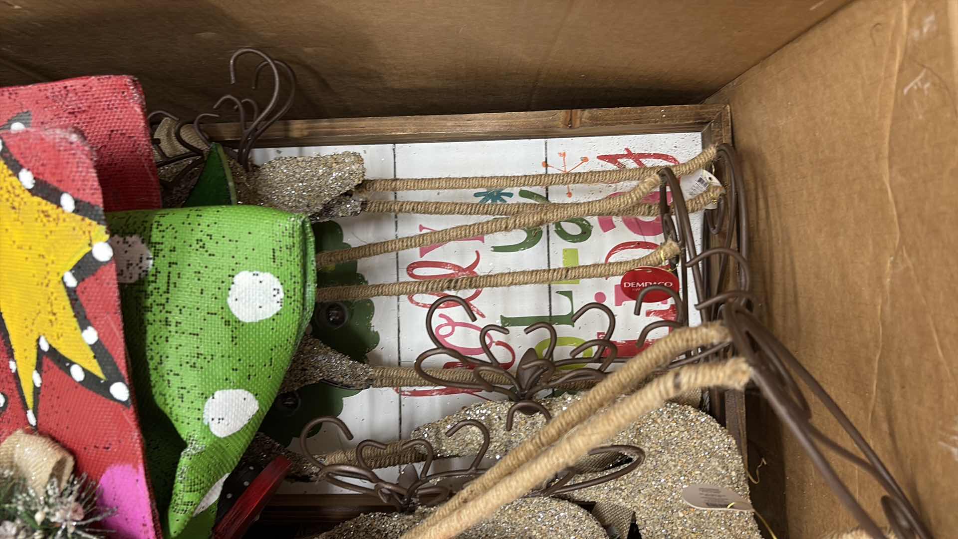 Photo 1 of LARGE BOX Of CHRISTMAS DECOR