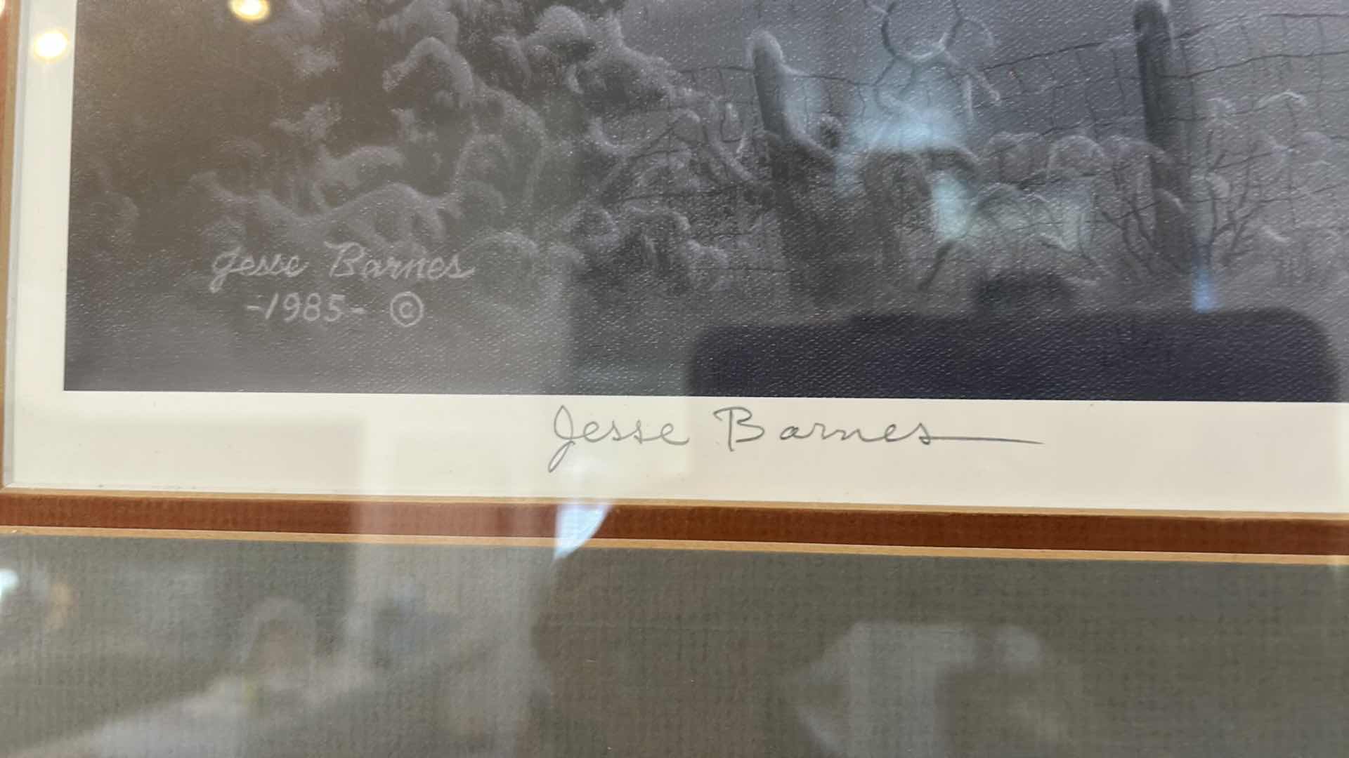 Photo 1 of FRAMED ARTWORK BY JESSE BARNES “NIGHT DEPARTURE “SIGNED  AND NUMBERED 31” X 23”