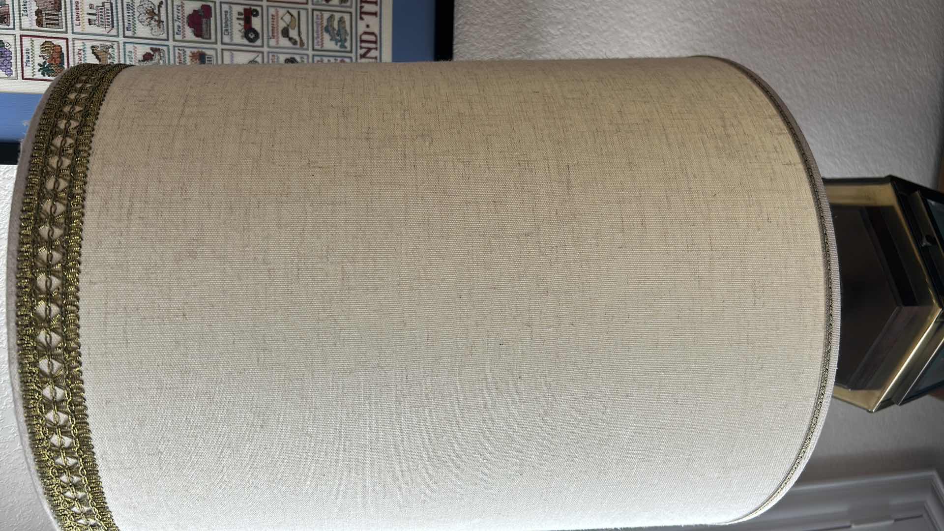 Photo 3 of ANTIQUE DOUBLE DECKER TABLE LAMP H 45”