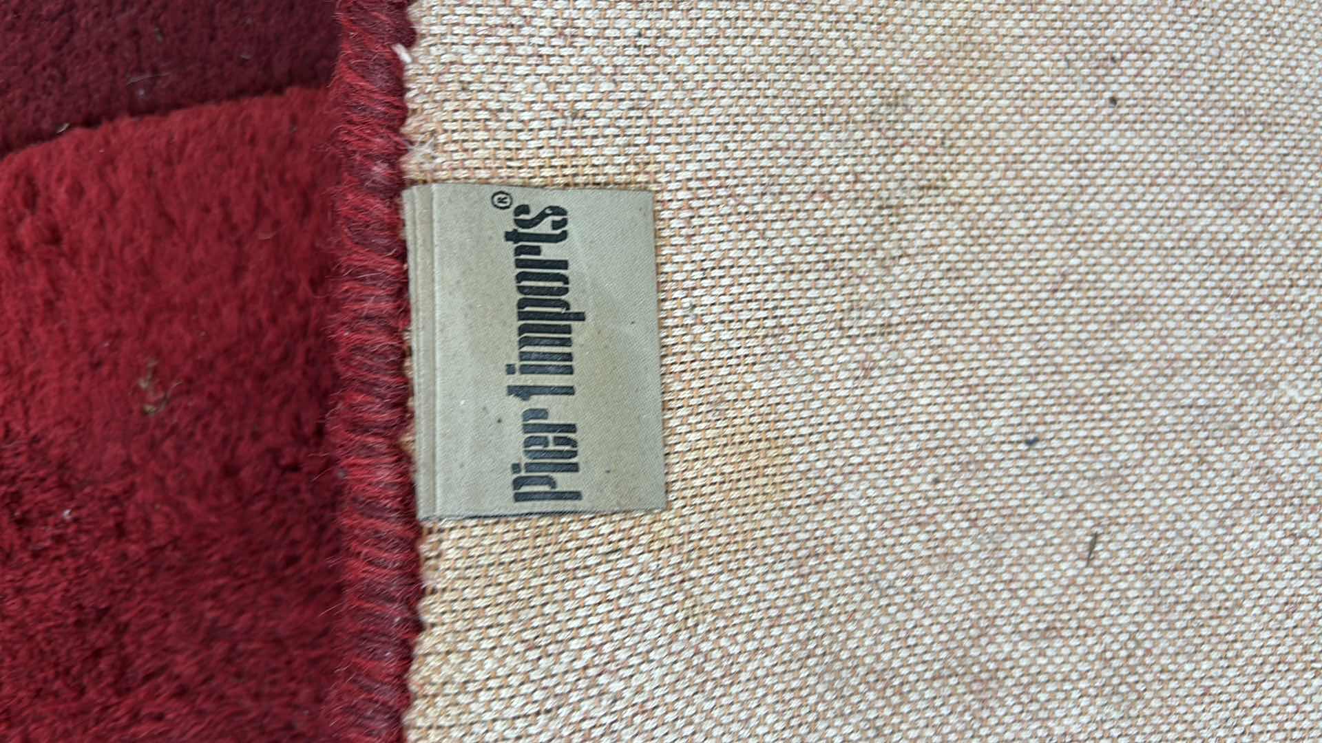 Photo 1 of Pier 1 IMPORTS RED ROSE AREA RUG 6FT X 9FT