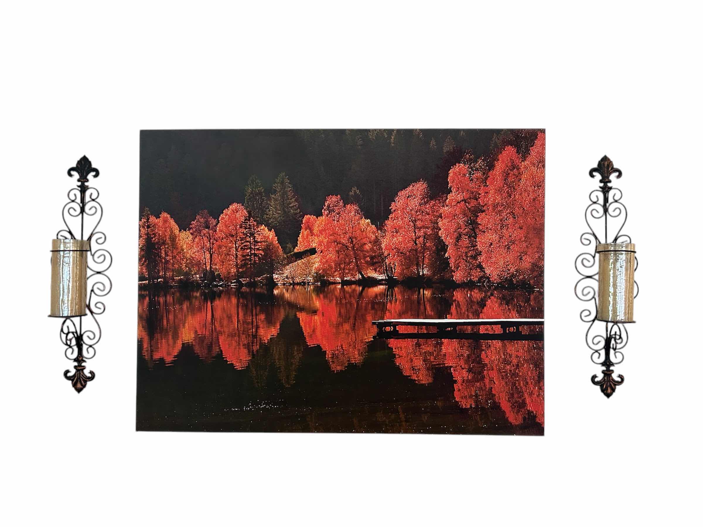 Photo 1 of PHOTOGRAPH “TREES VS TREES” BY PHILIPPE SAINTE- LAUDY 47” X 36”
SCONCES SOLD SEPARATELY
