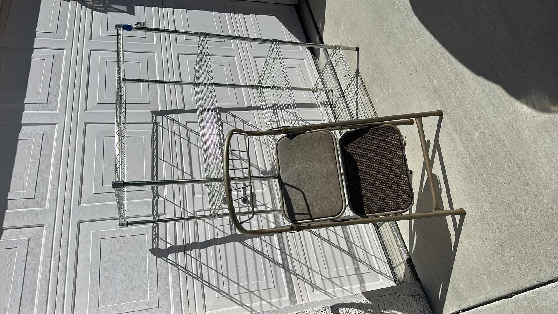 Photo 1 of 4’ METAL RACK,
SMALL STEP LADDER