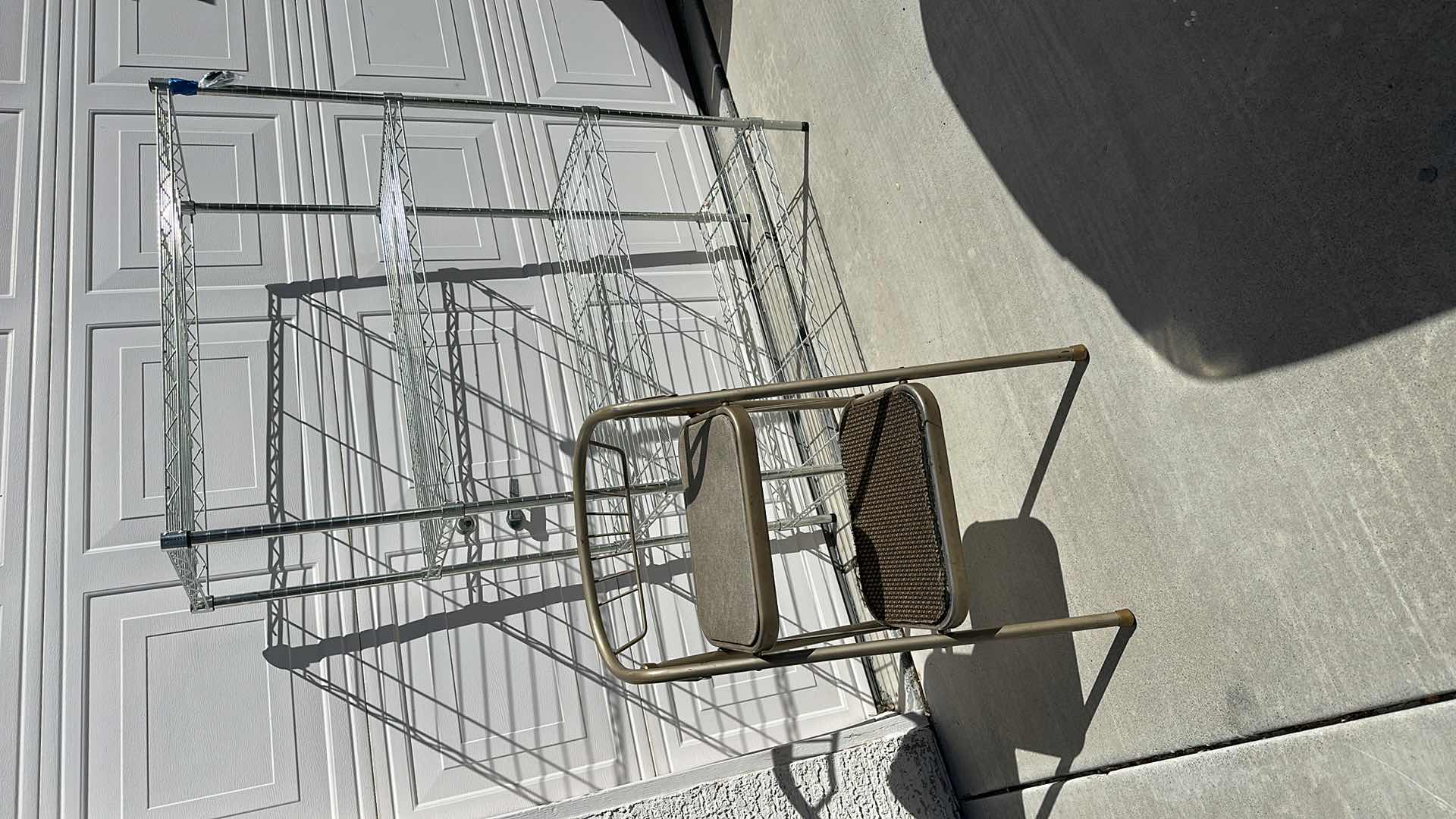 Photo 4 of 4’ METAL RACK,
SMALL STEP LADDER