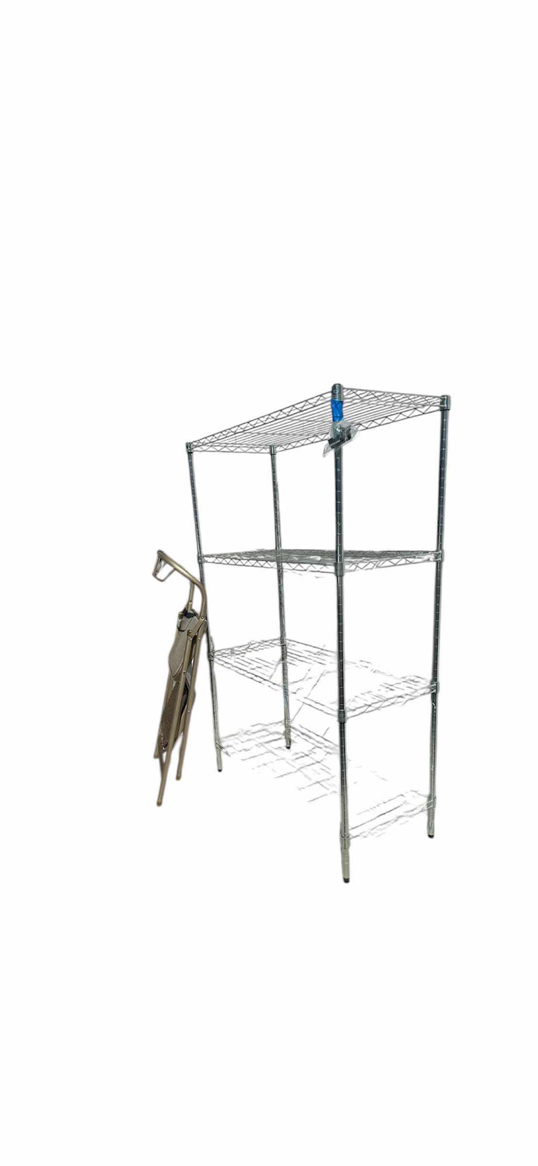 Photo 3 of 4’ METAL RACK,
SMALL STEP LADDER