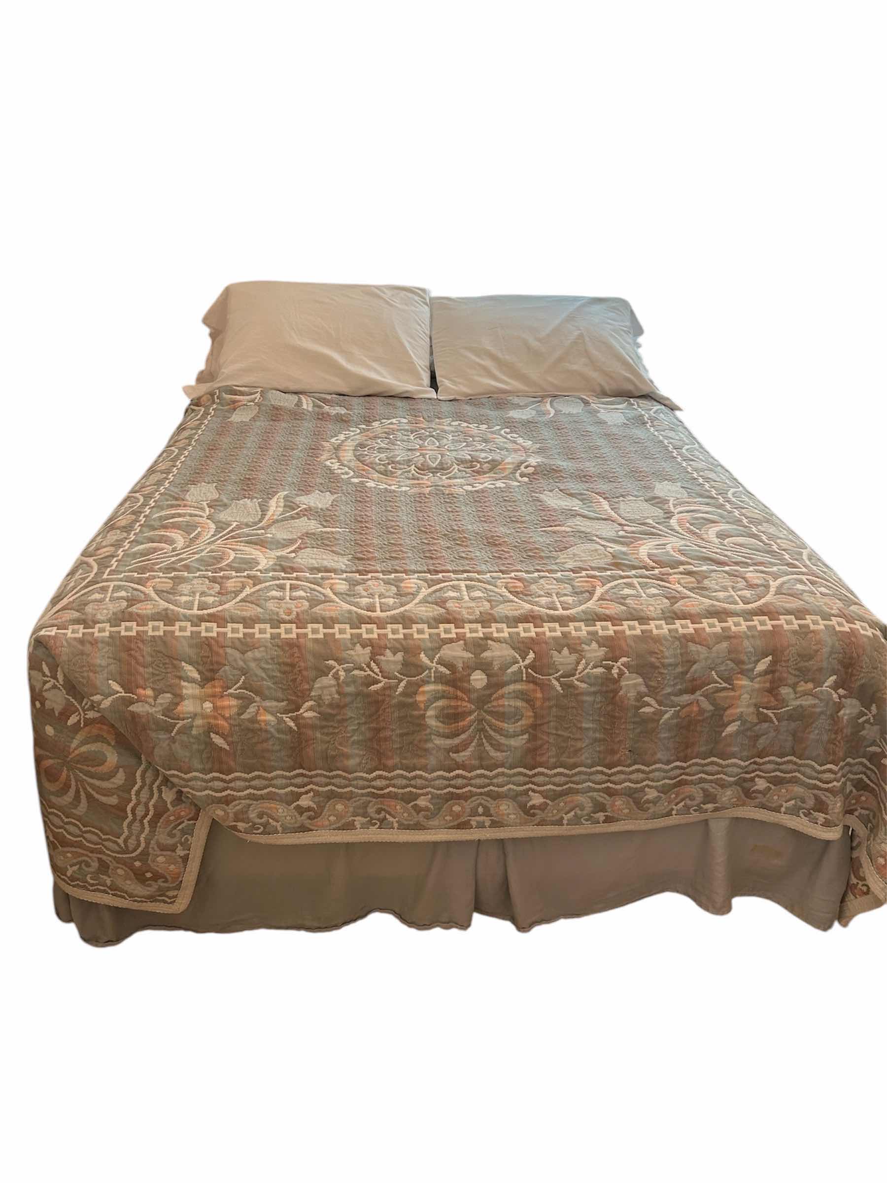 Photo 1 of QUEEN SIZE BED W FRAME AND BEDSPREAD PILLOWS MATTRESS INCLUDED