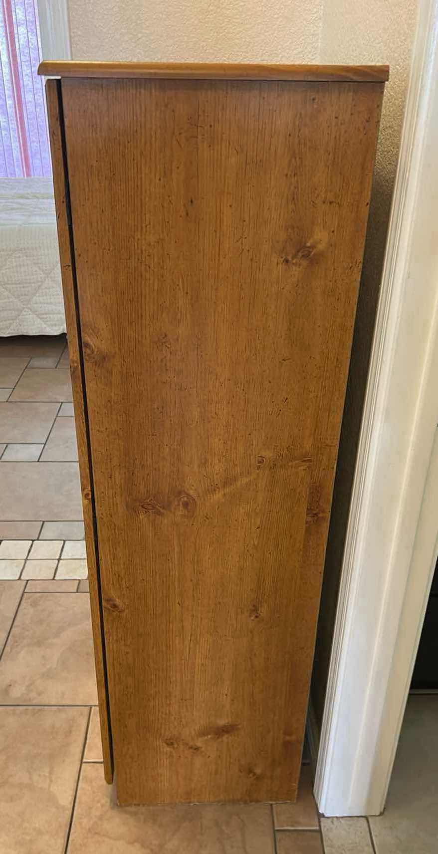 Photo 1 of LIGHTED WOODEN CABINET W 2 DOORS 30” X 26” H 33”