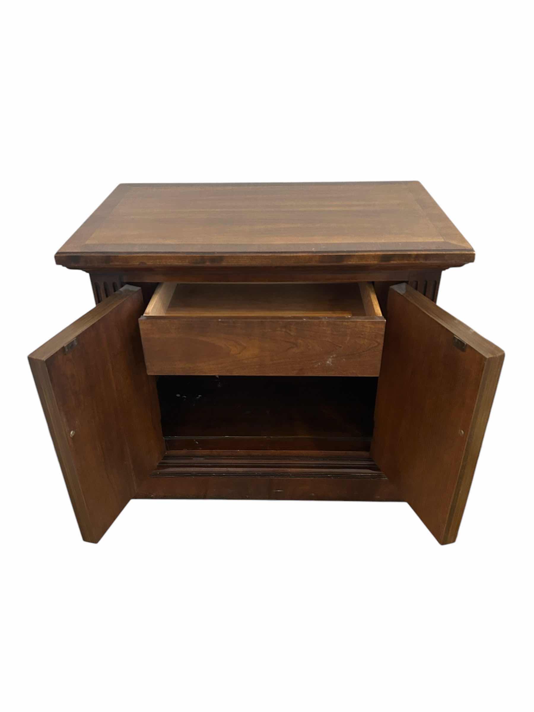 Photo 1 of WALNUT 2 DOOR NIGHT STAND 28” X 17” H 24”