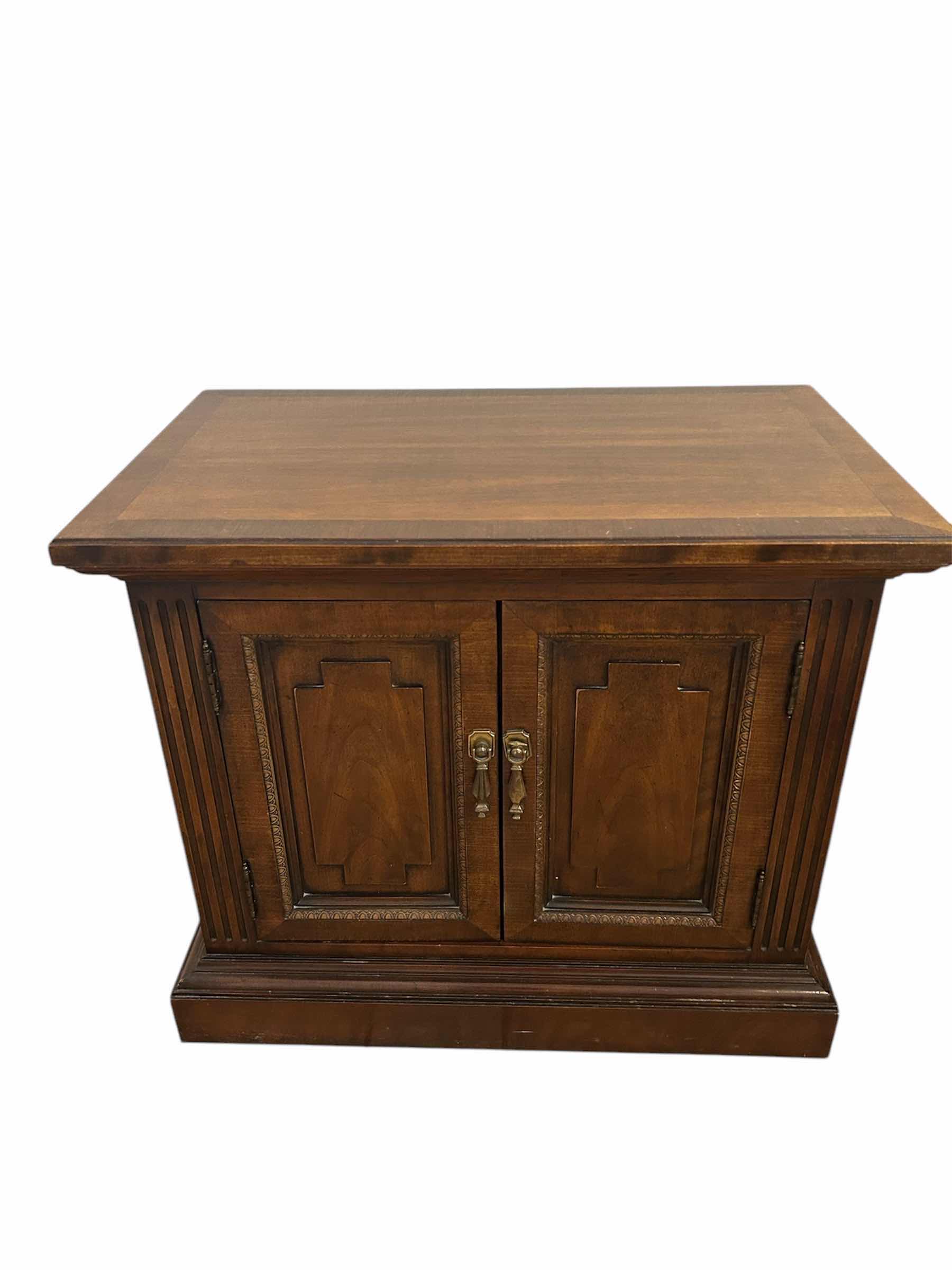 Photo 1 of WALNUT 2 DOOR NIGHT STAND 28” X 17” H 24”