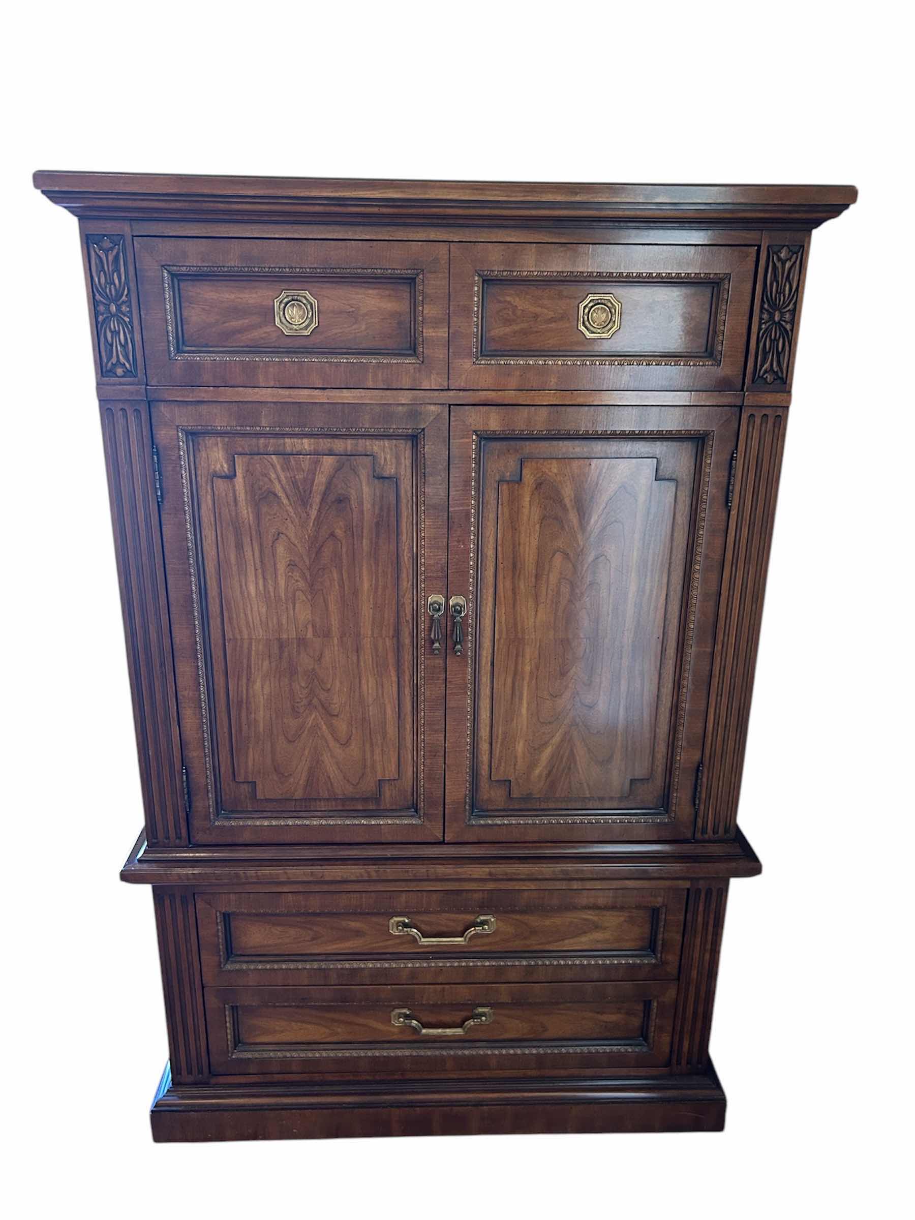 Photo 1 of THOMASVILLE  MAHOGANY 5 DRAWER HIGHBOY 39” X 18” H 64”