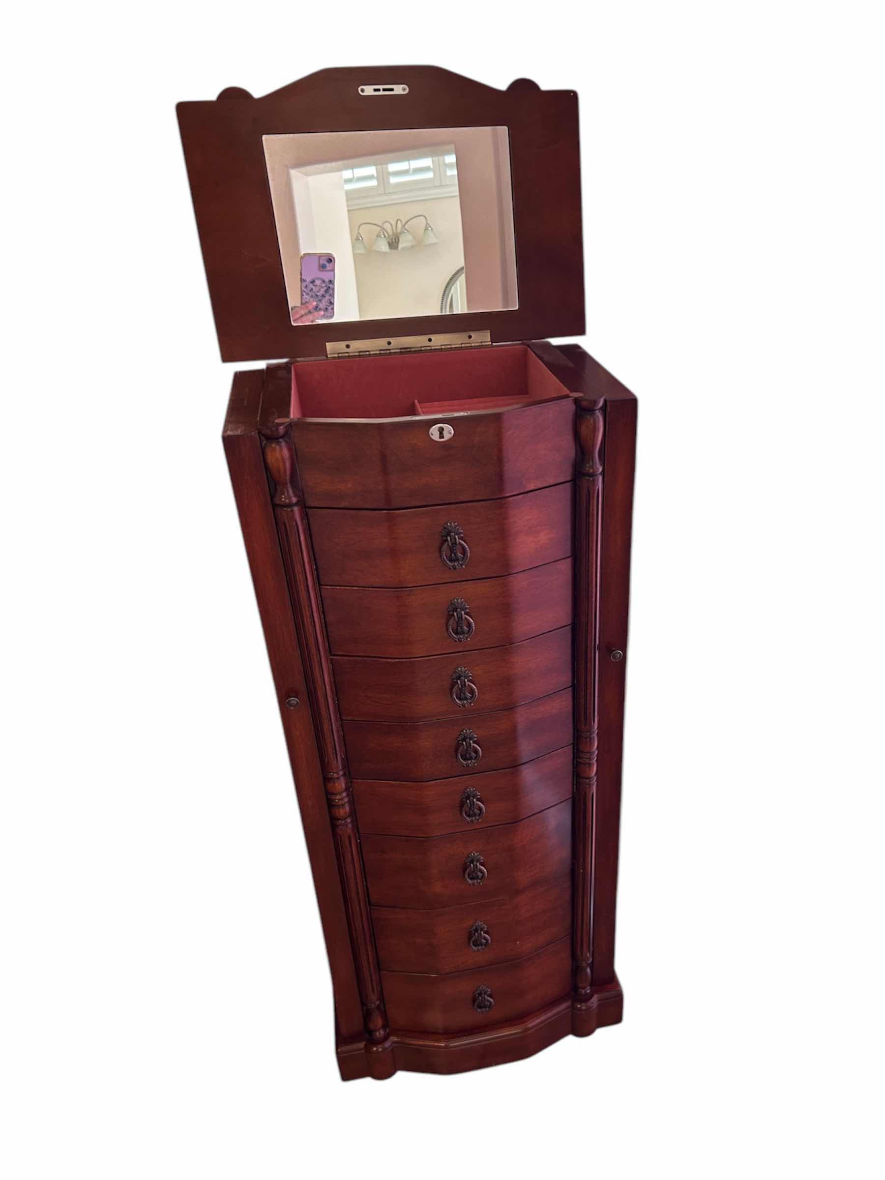 Photo 3 of SOLID WOOD JEWELRY AMOIRE 18” X 12” H 40”