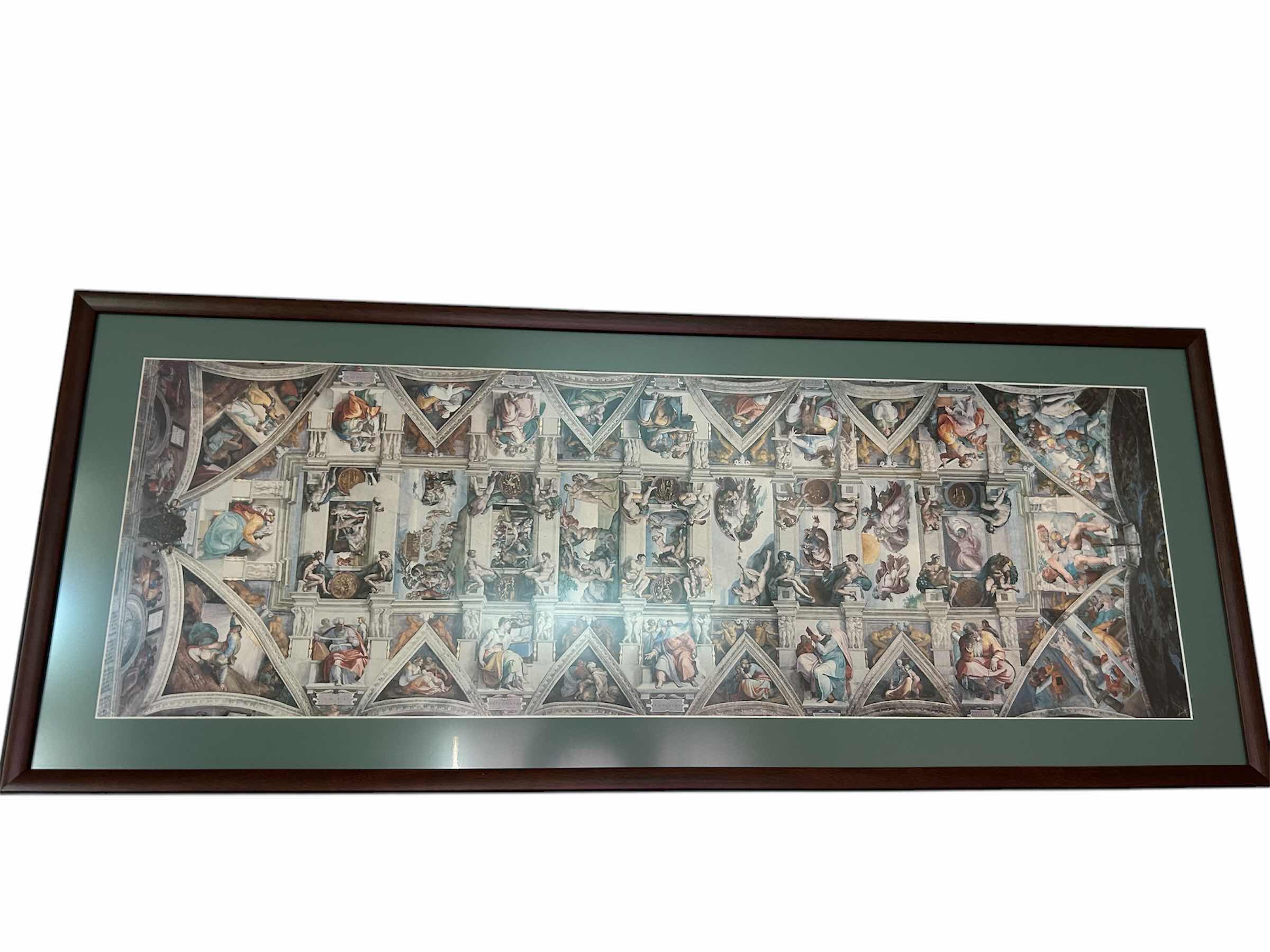 Photo 1 of FRAMED REPRODUCTION OF THE SISTINE CHAPEL CEILING  31” X 45”