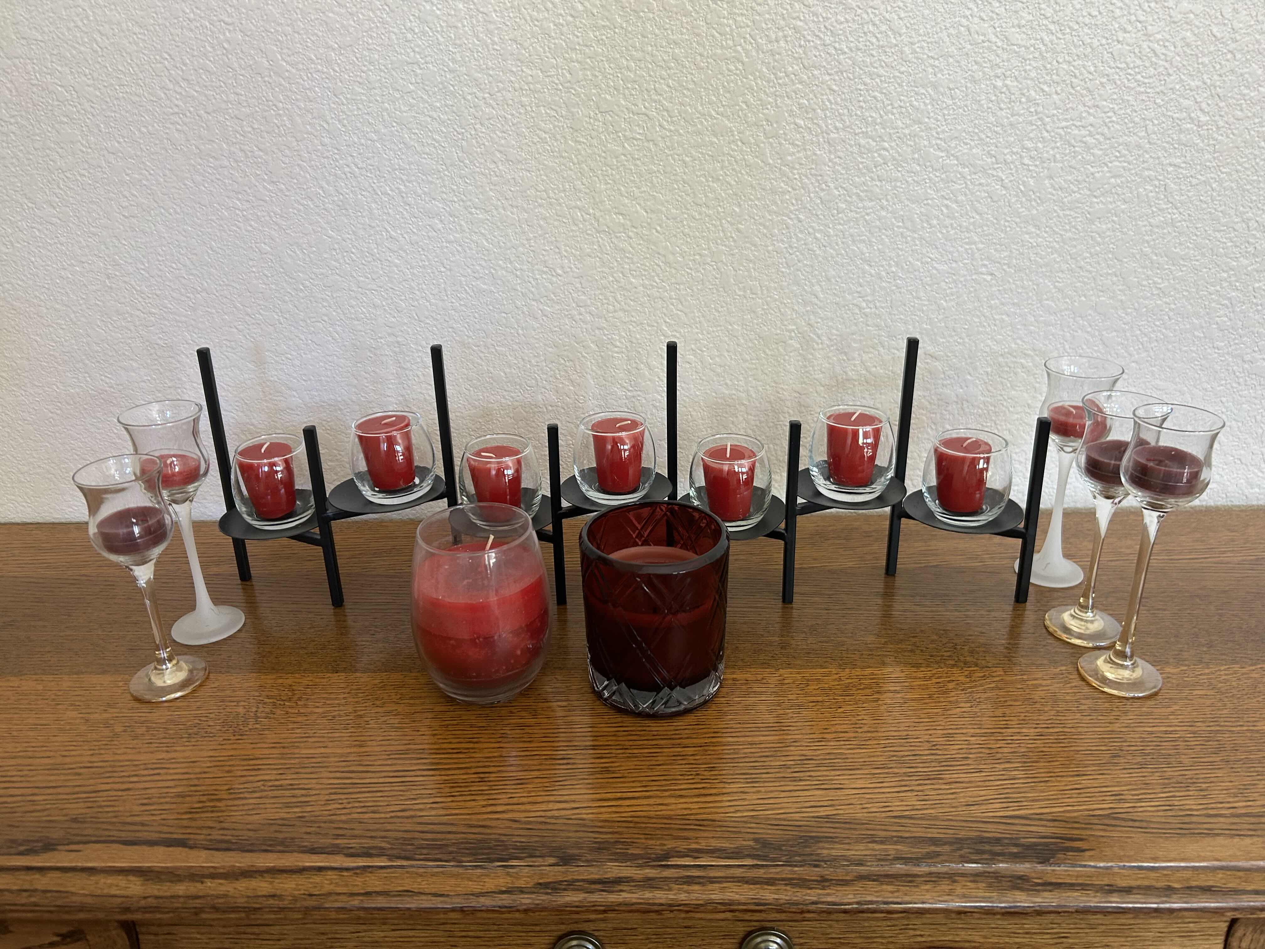 Photo 1 of ASSORTED RED VOTIVE CANDLES
