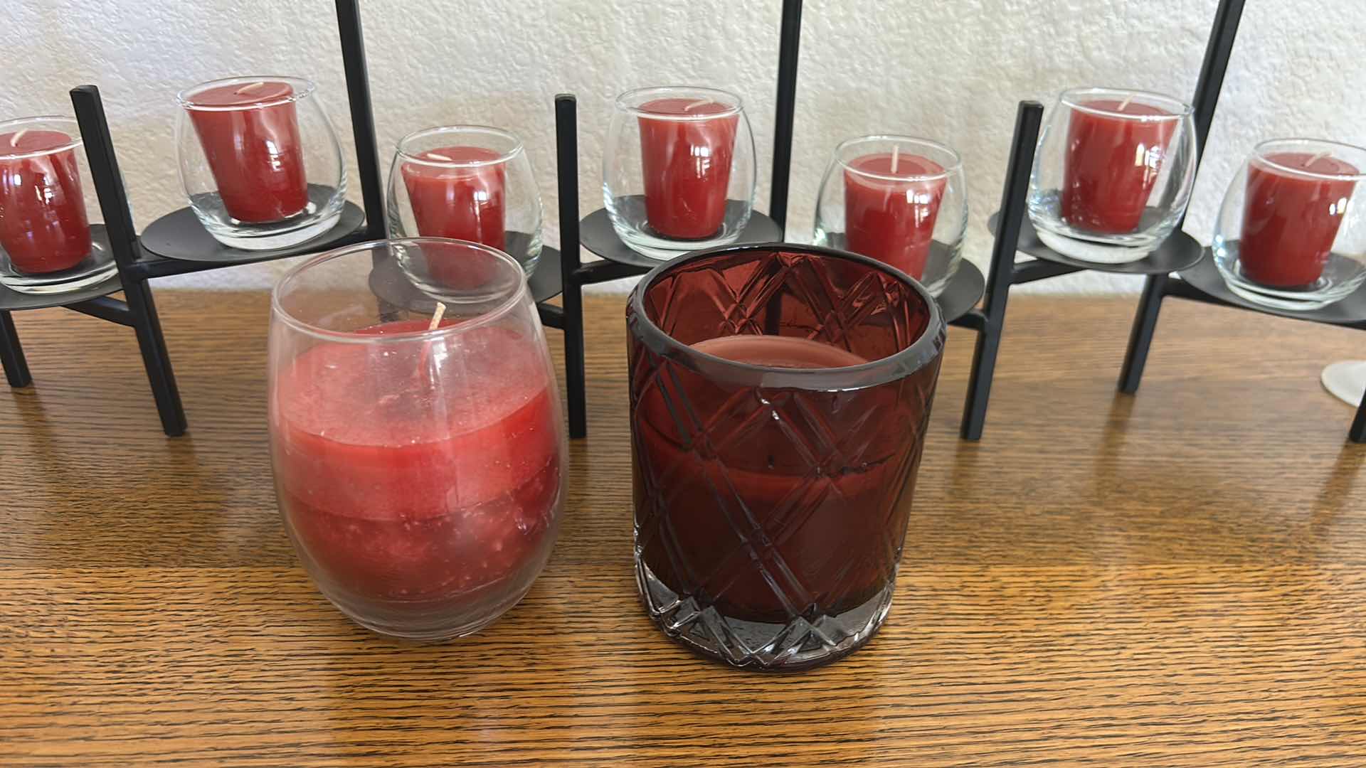 Photo 1 of ASSORTED RED VOTIVE CANDLES