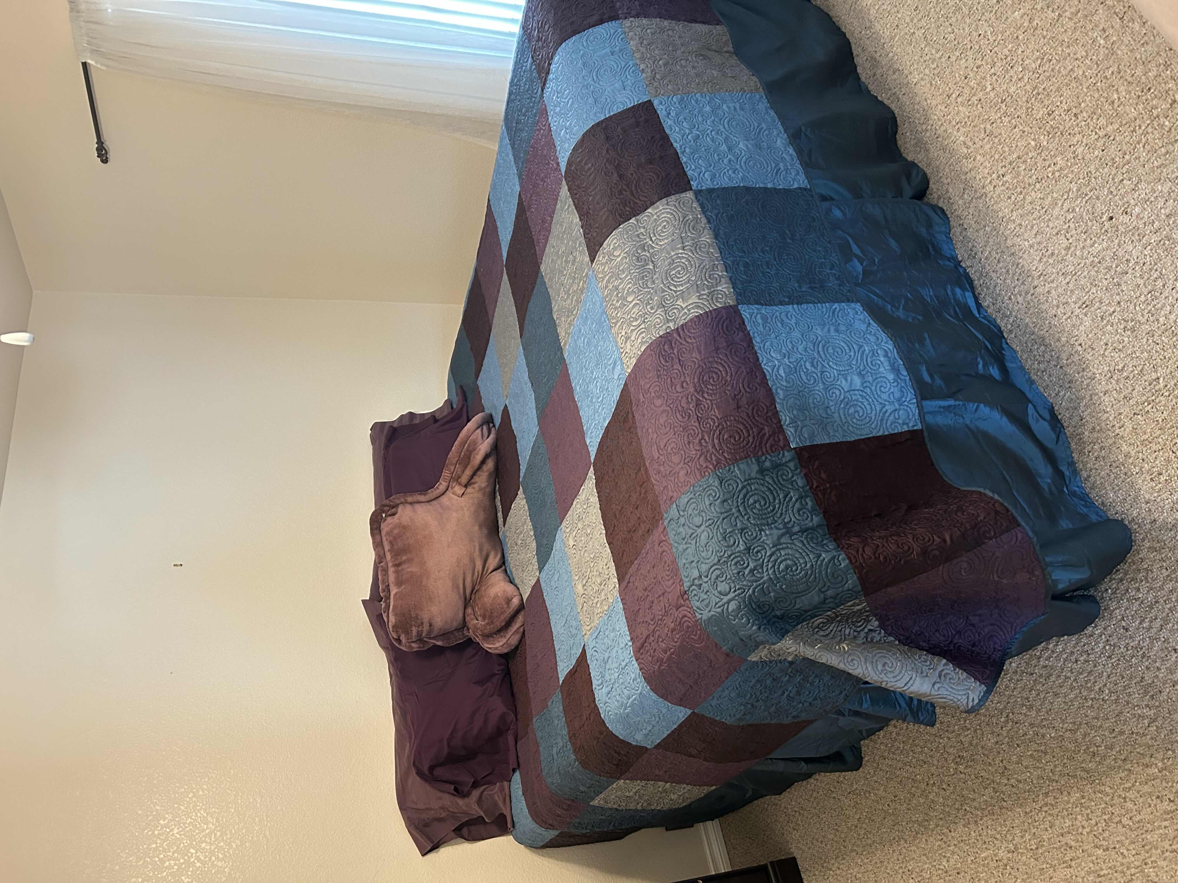 Photo 2 of KING SIZE BEAUTYREST MATTRESS AND BOX SPRING W BEDSPREAD BEDDING