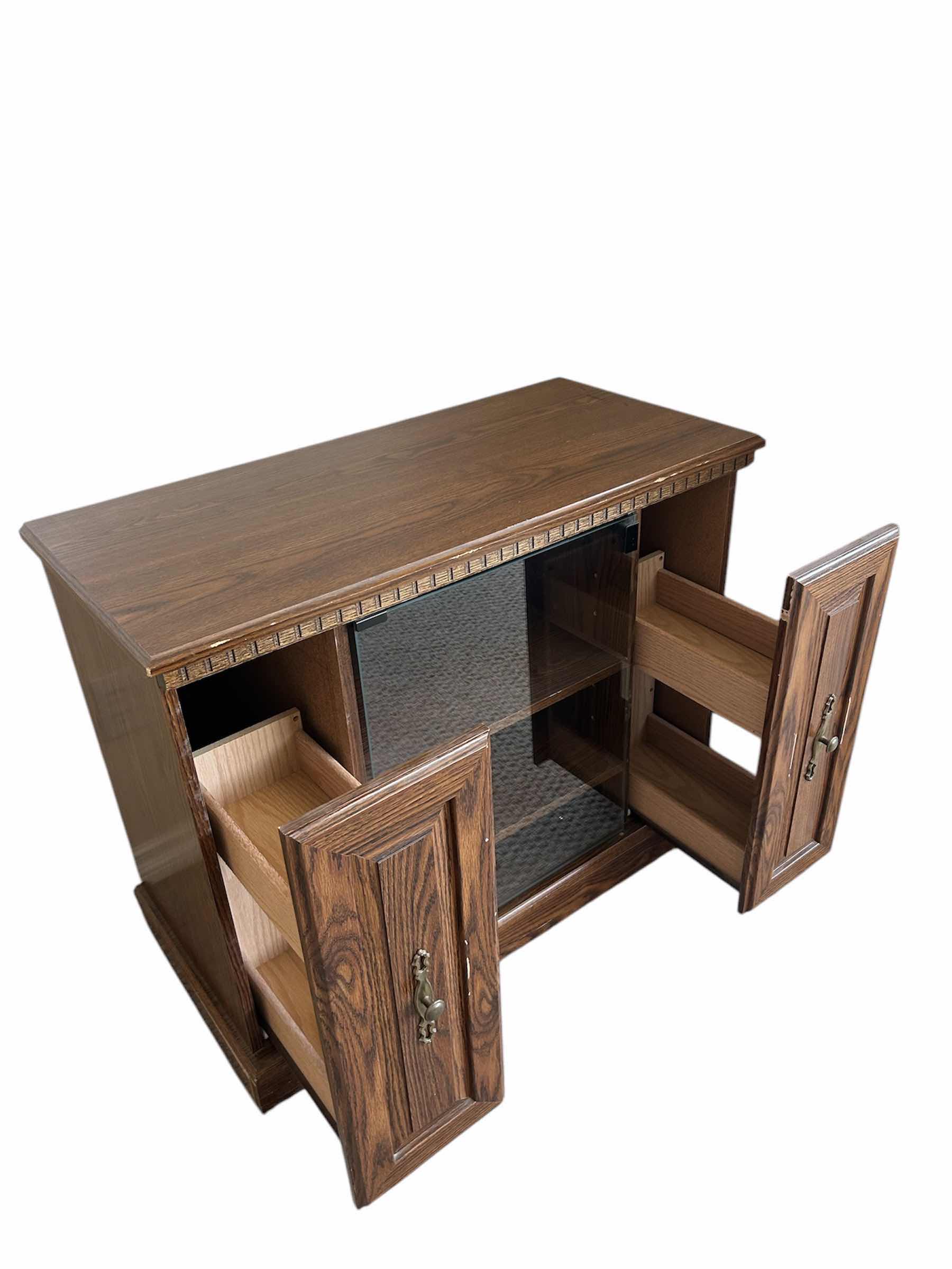 Photo 1 of WOOD TV CONSOLE 35” X 16” H 27”