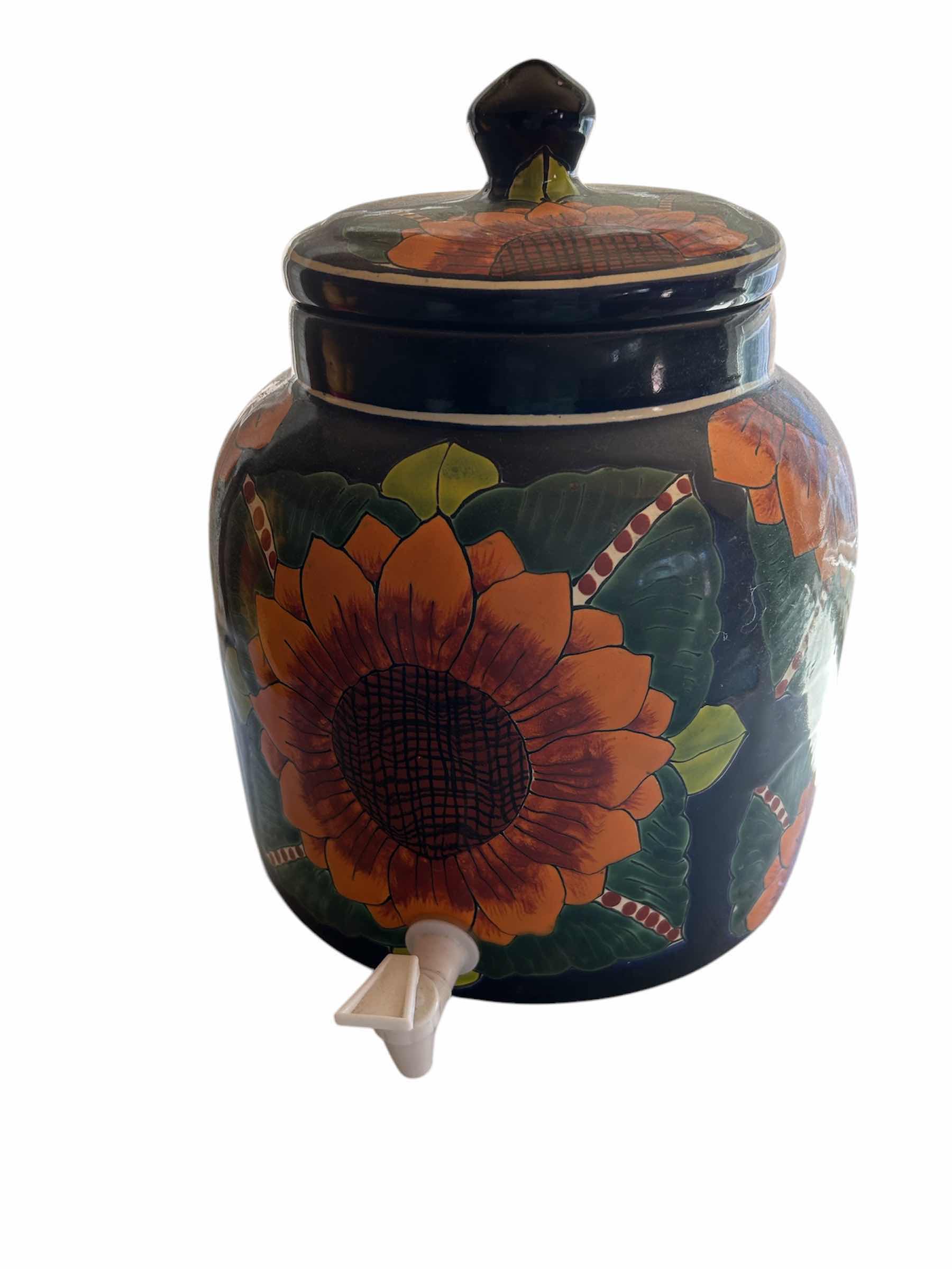 Photo 1 of TALAVERA SUNFLOWER PITCHER H 16”