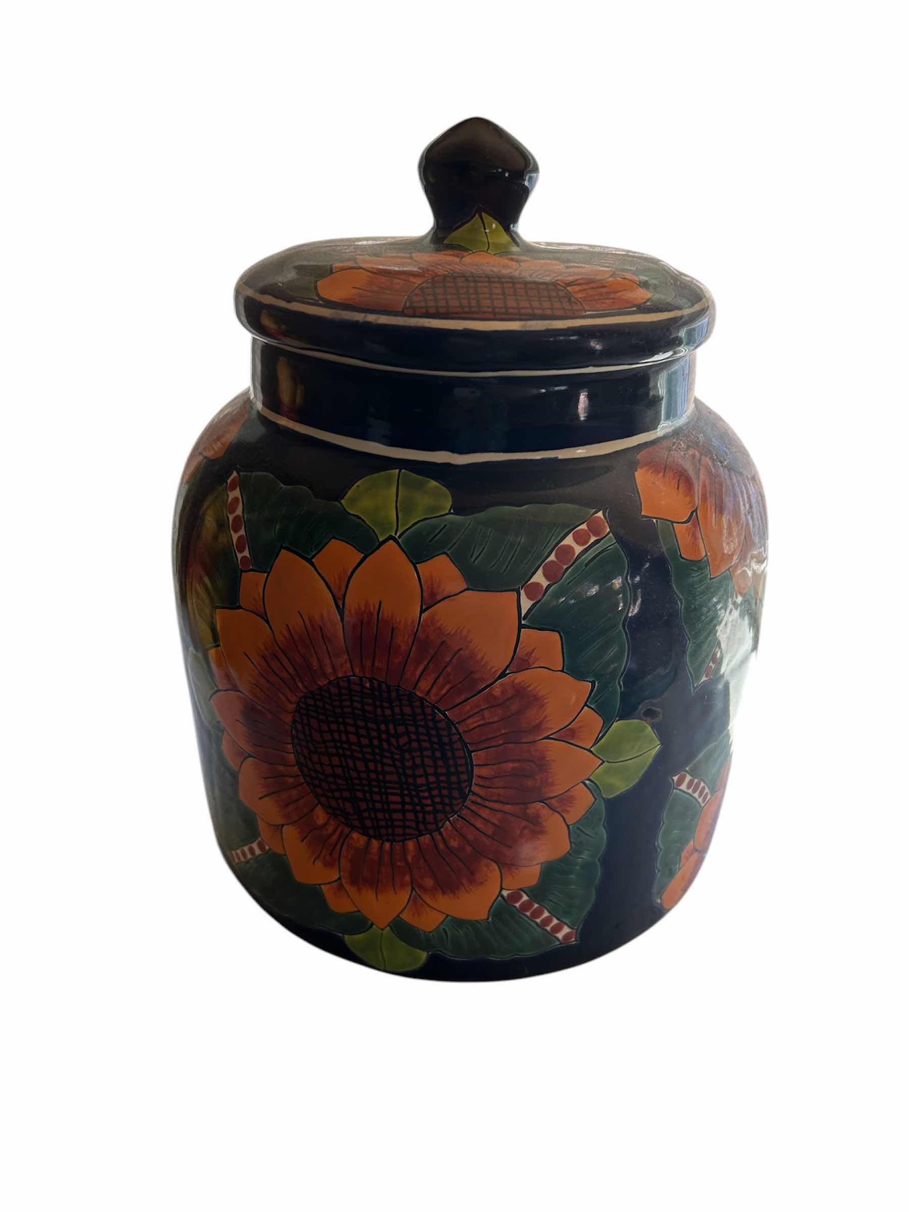 Photo 2 of TALAVERA SUNFLOWER PITCHER H 16”