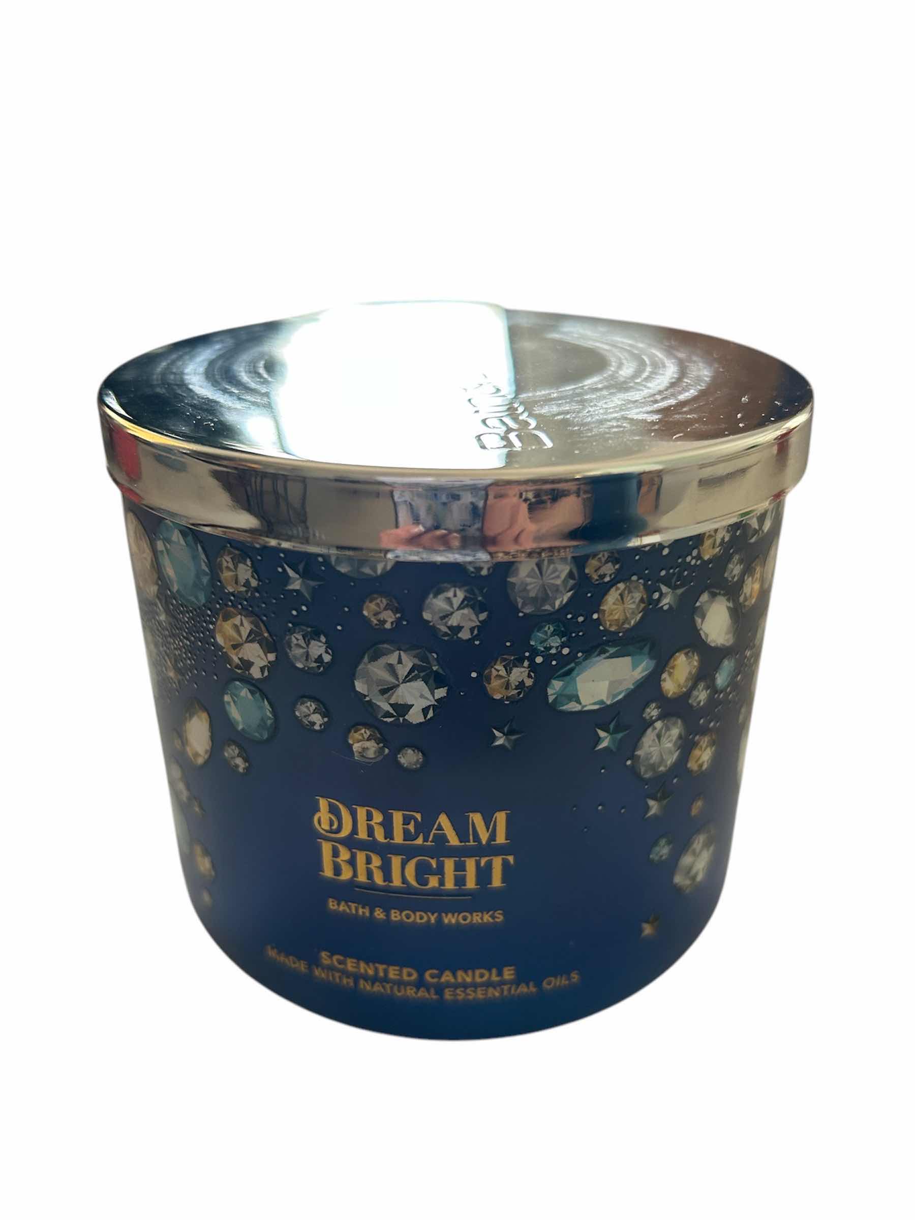 Photo 1 of BATH & BODY WORKS 3-WICK CANDLE 14 oz “ DREAM BRIGHT” NIB