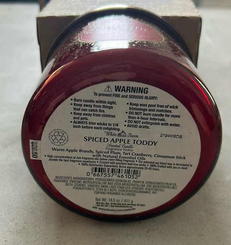 Photo 1 of BATH & BODY WORKS 3-WICK CANDLE  14oz “ SPICED APPLE TODDY “ NIB