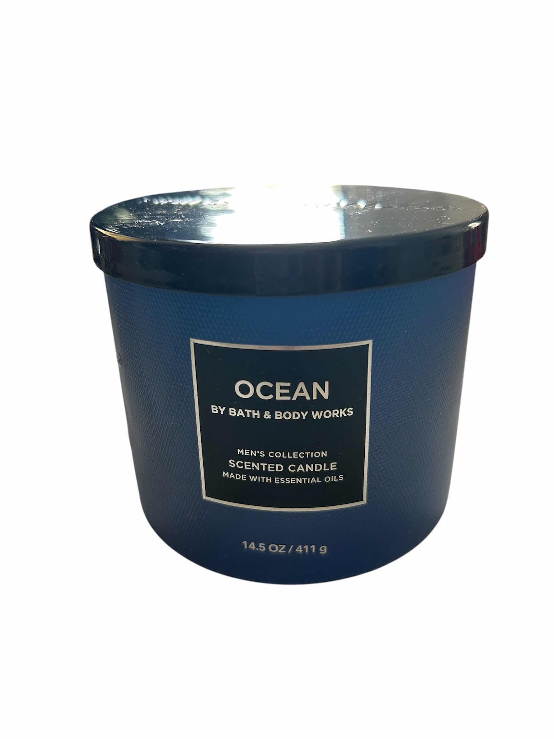 Photo 1 of BATH & BODY WORKS 3-WICK CANDLE  14 oz “ OCEAN” NIB