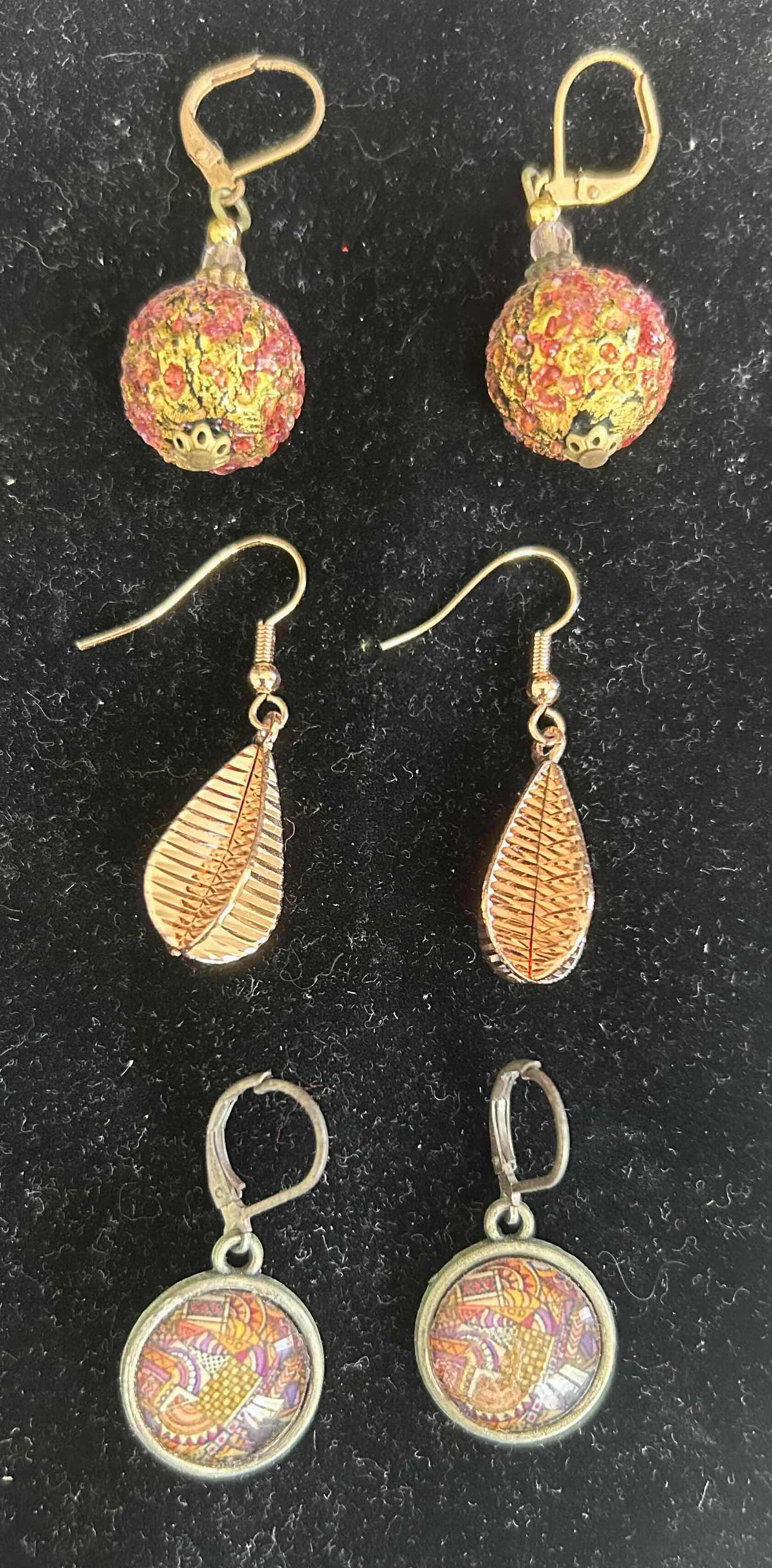 Photo 1 of 3- HANDCRAFTED DANGLE EARRINGS