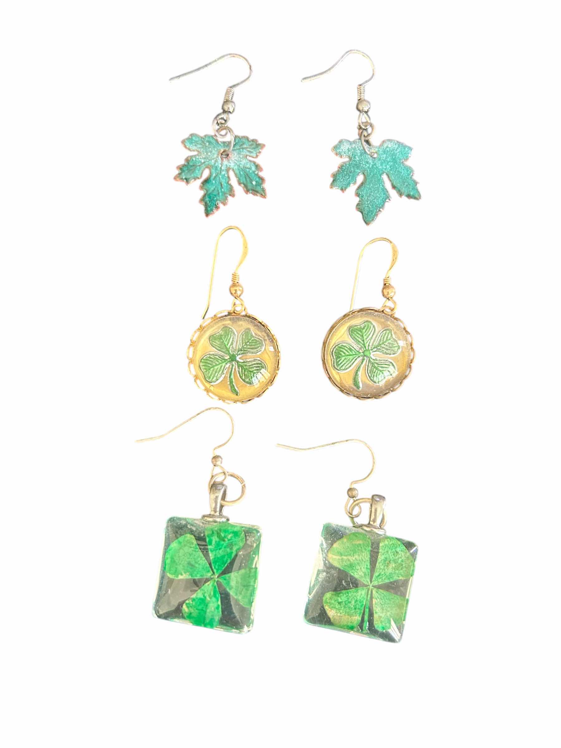 Photo 1 of 3- CLOVER DANGLE EARRINGS