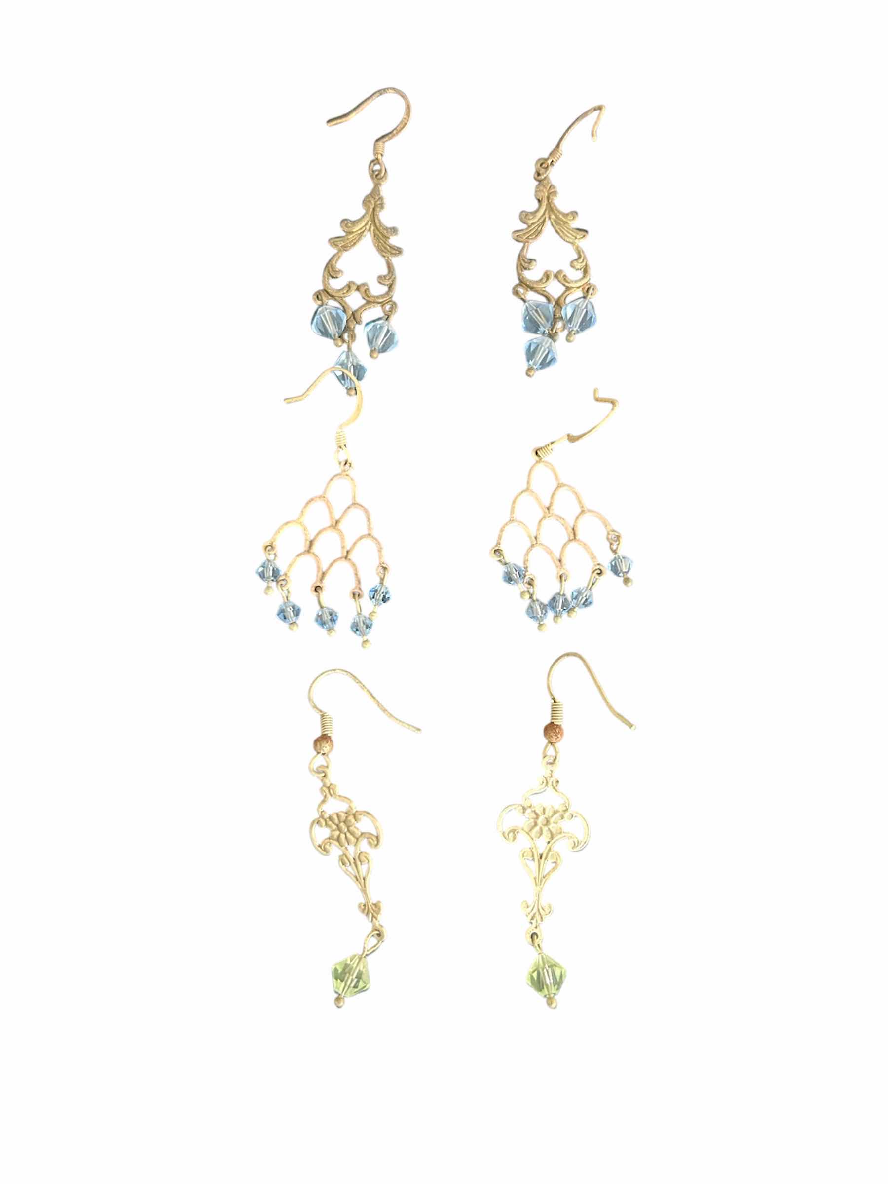 Photo 1 of 3- VINTAGE DANGLE EARRINGS