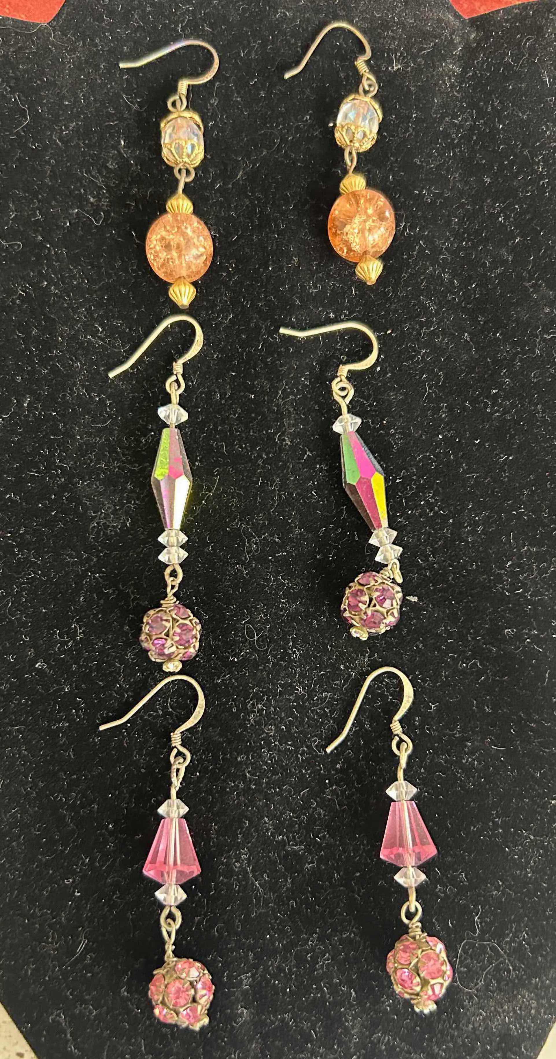 Photo 1 of 3- CRYSTAL DROP EARRINGS