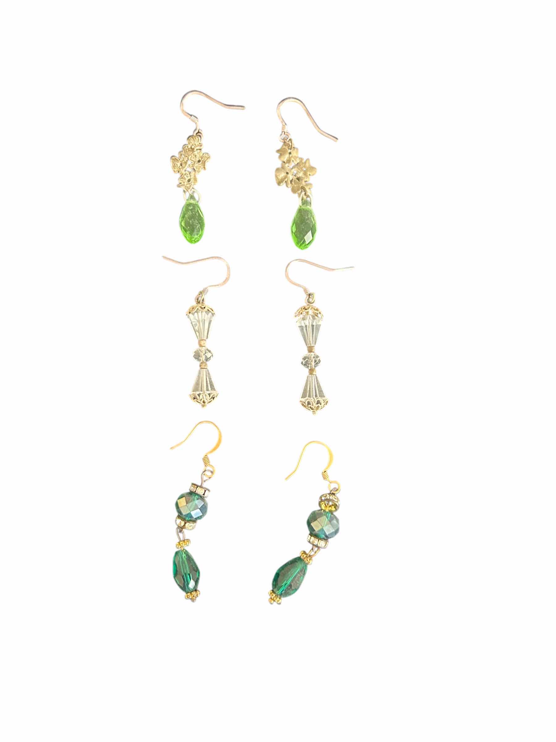 Photo 1 of 3- HANDMADE GEMSTONE DANGLE EARRINGS