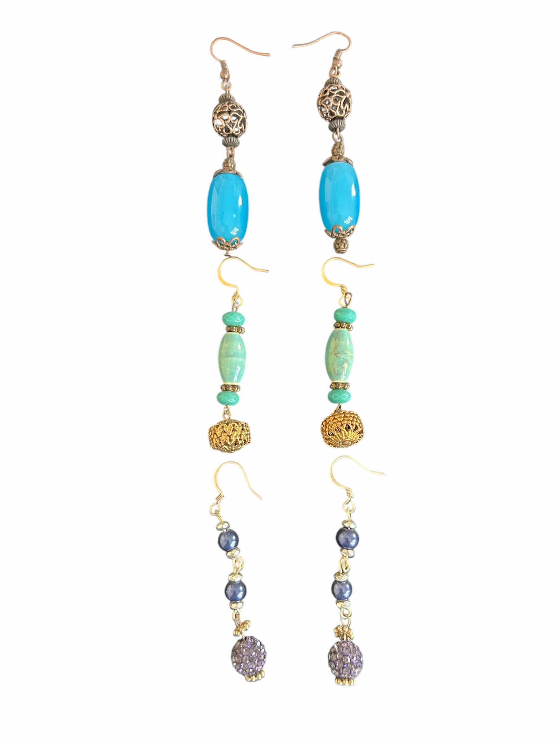 Photo 1 of 3- HANDMADE DANGLE EARRINGS