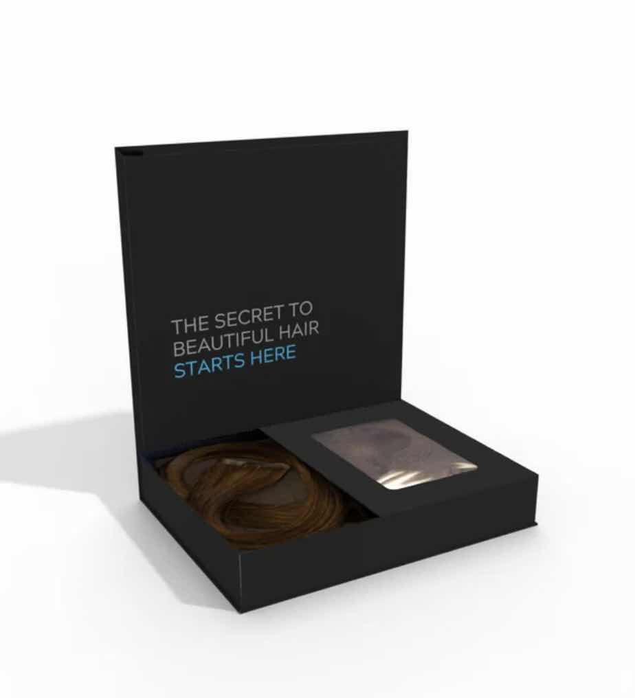 Photo 1 of CHRISTIAN REMY ATHENA 16” 120G 100% HUMAN HAIR LACE WEFT CLIP-IN-EXTENSIONS-COLOR " EXPRESSO BROWN"
