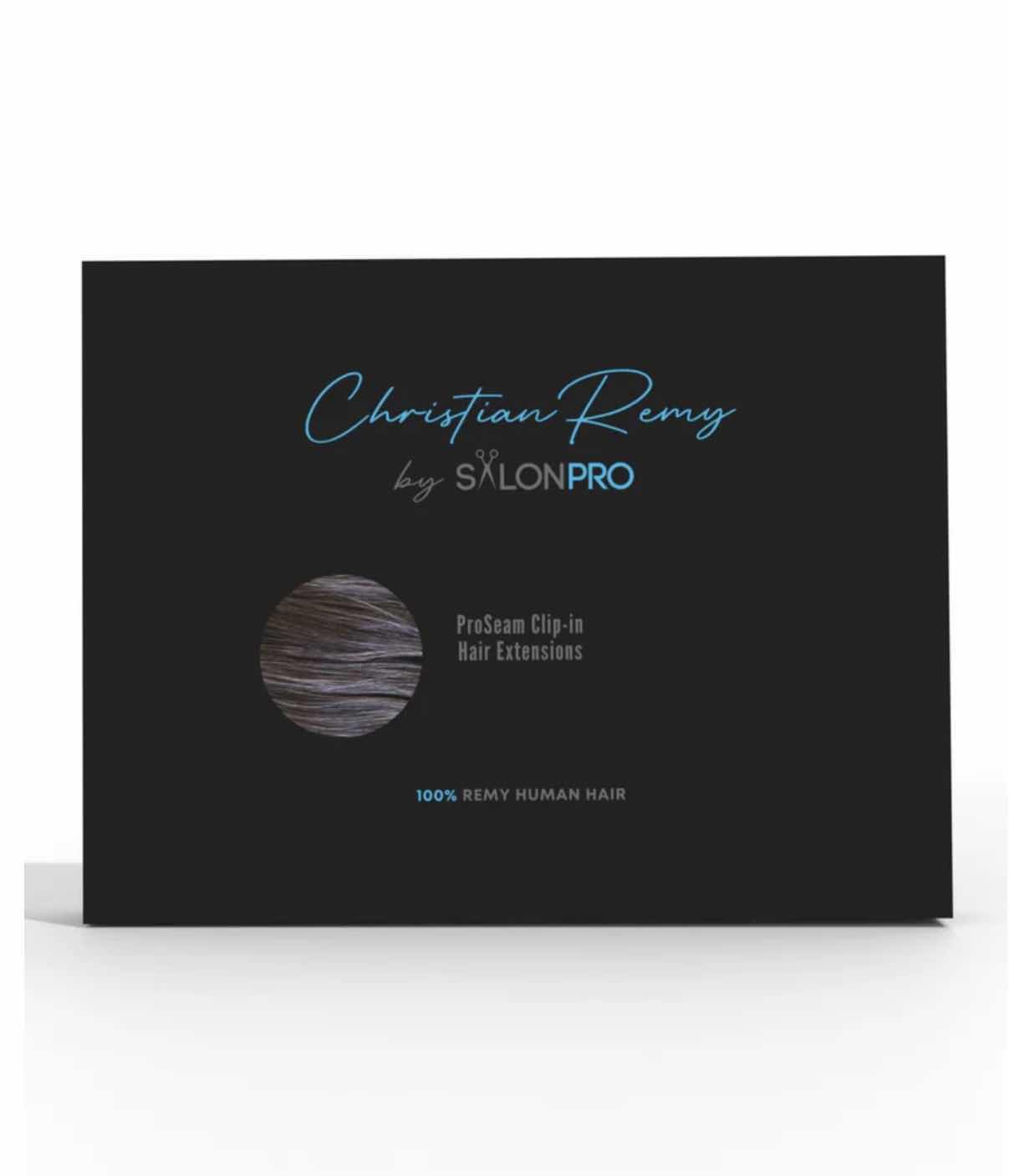 Photo 1 of CHRISTIAN REMY ARIA 18” 120G 100% HUMAN HAIR LACE WEFT CLIP-IN-EXTENSIONS-COLOR " DEEP BROWN "
