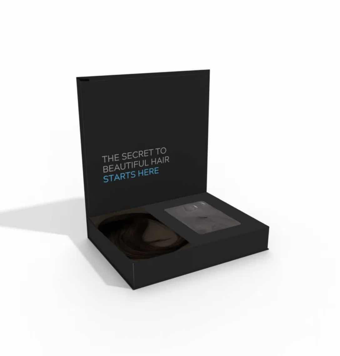 Photo 2 of CHRISTIAN REMY ARIA 18” 120G 100% HUMAN HAIR LACE WEFT CLIP-IN-EXTENSIONS-COLOR "NATURAL BLACK “ 