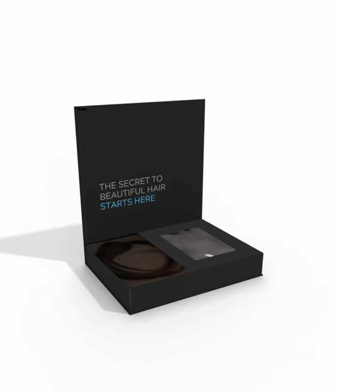 Photo 1 of CHRISTIAN REMY KENZA 20” 240G HUMAN HAIR LACE WEFT CLIP-IN-EXTENSIONS-COLOR "DEEP BROWN"
