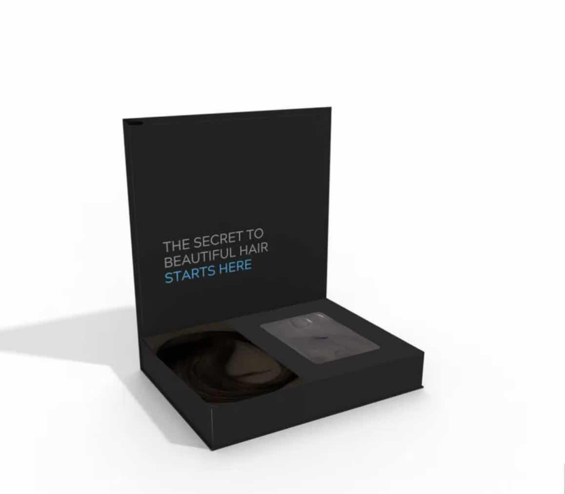 Photo 2 of CHRISTIAN REMY JADE 20” 180G HUMAN HAIR LACE WEFT CLIP-IN-EXTENSIONS-COLOR "NATURAL BLACK”
