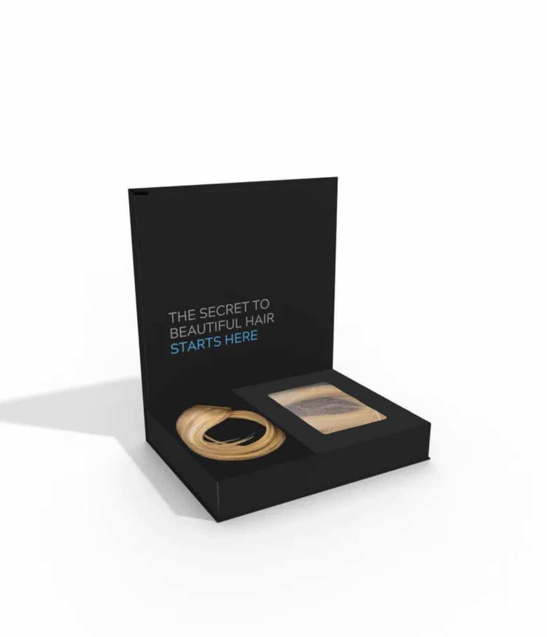 Photo 2 of CHRISTIAN REMY ATHENA 16” 100% HUMAN HAIR LACE WEFT CLIP-IN-EXTENSIONS-COLOR  “HONEY HIGHLIGHTS "
